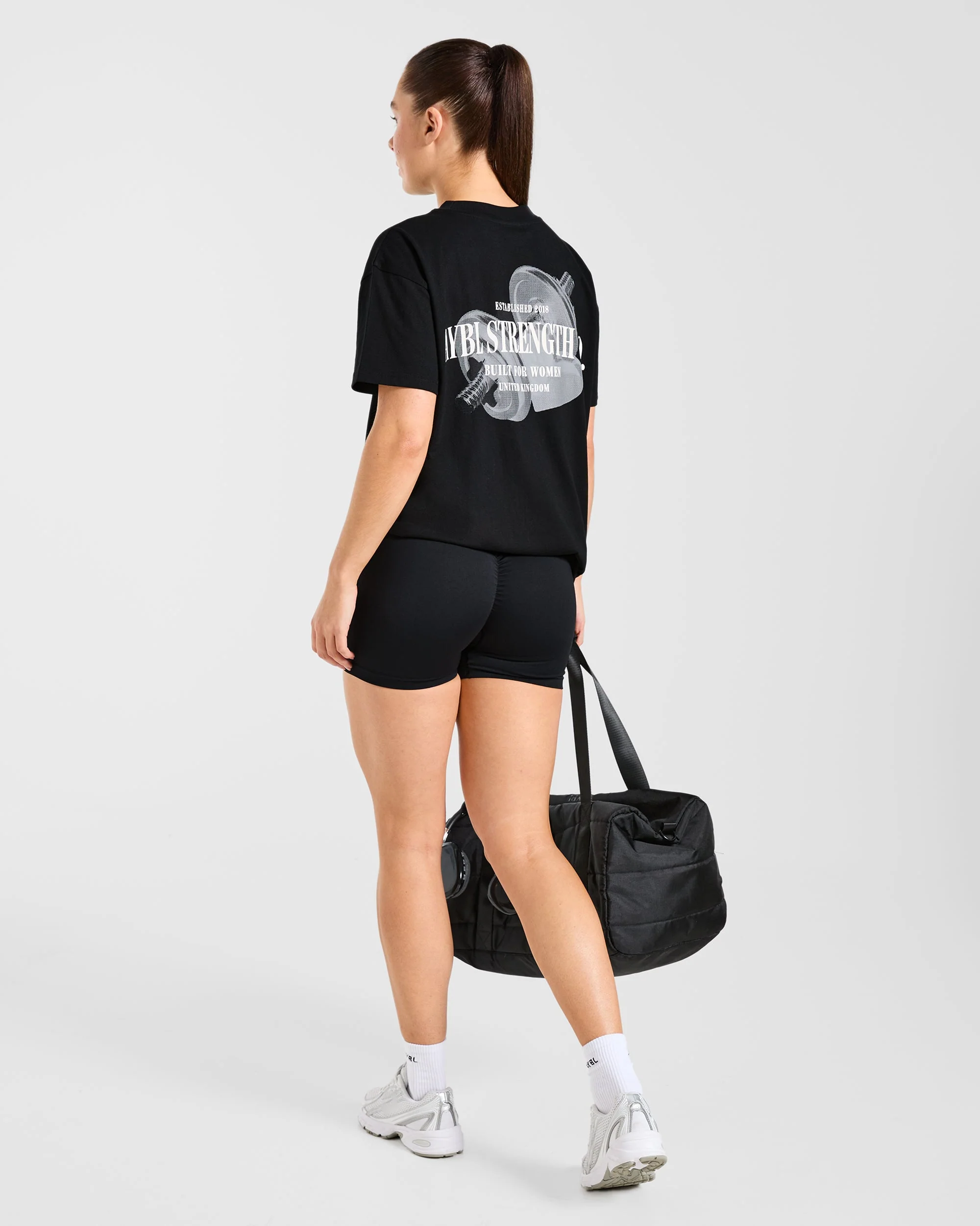 AYBL Strength Co Oversized T Shirt - Black - Image 7