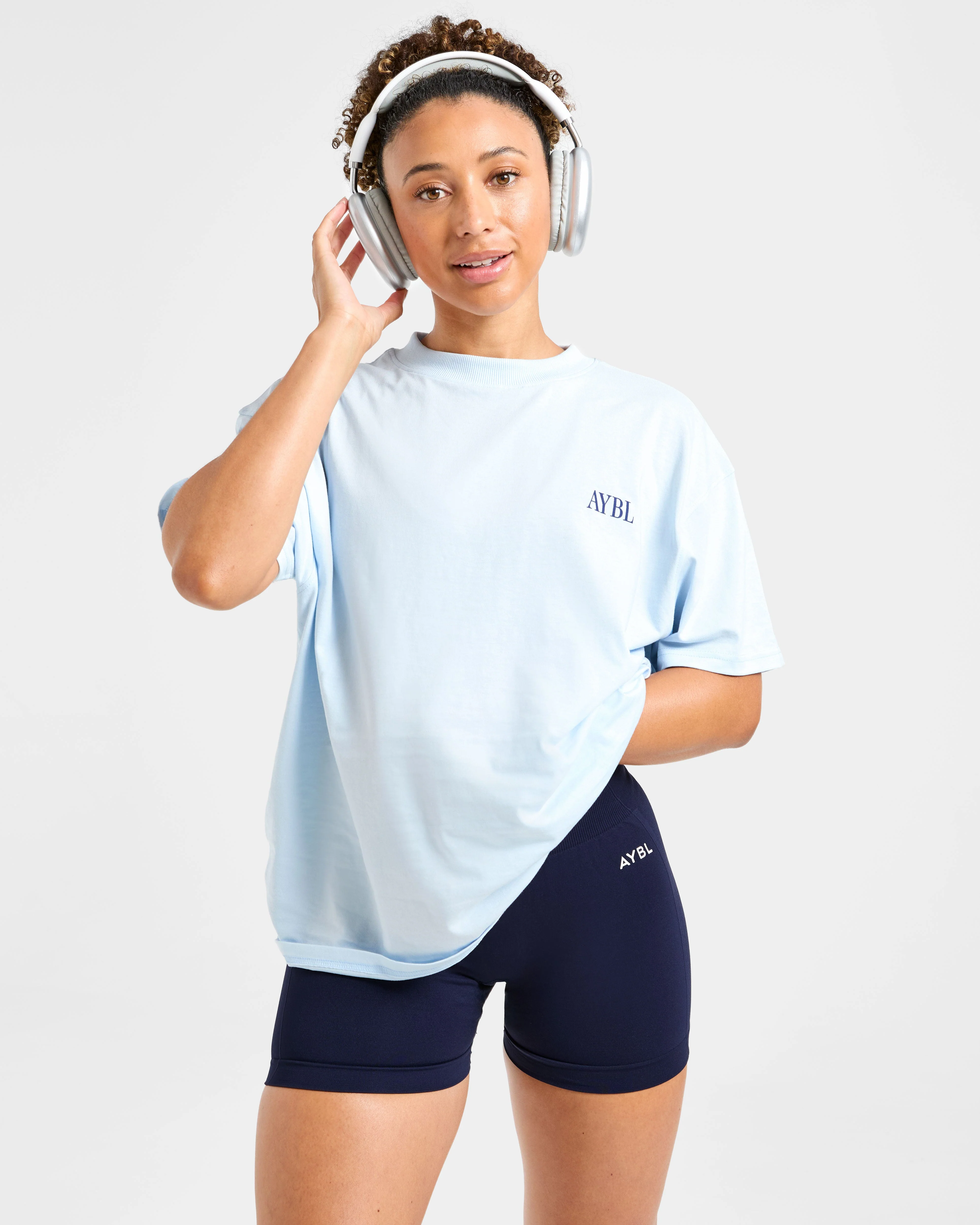 AYBL Strength Studio Oversized T Shirt - Bleu - Image 8