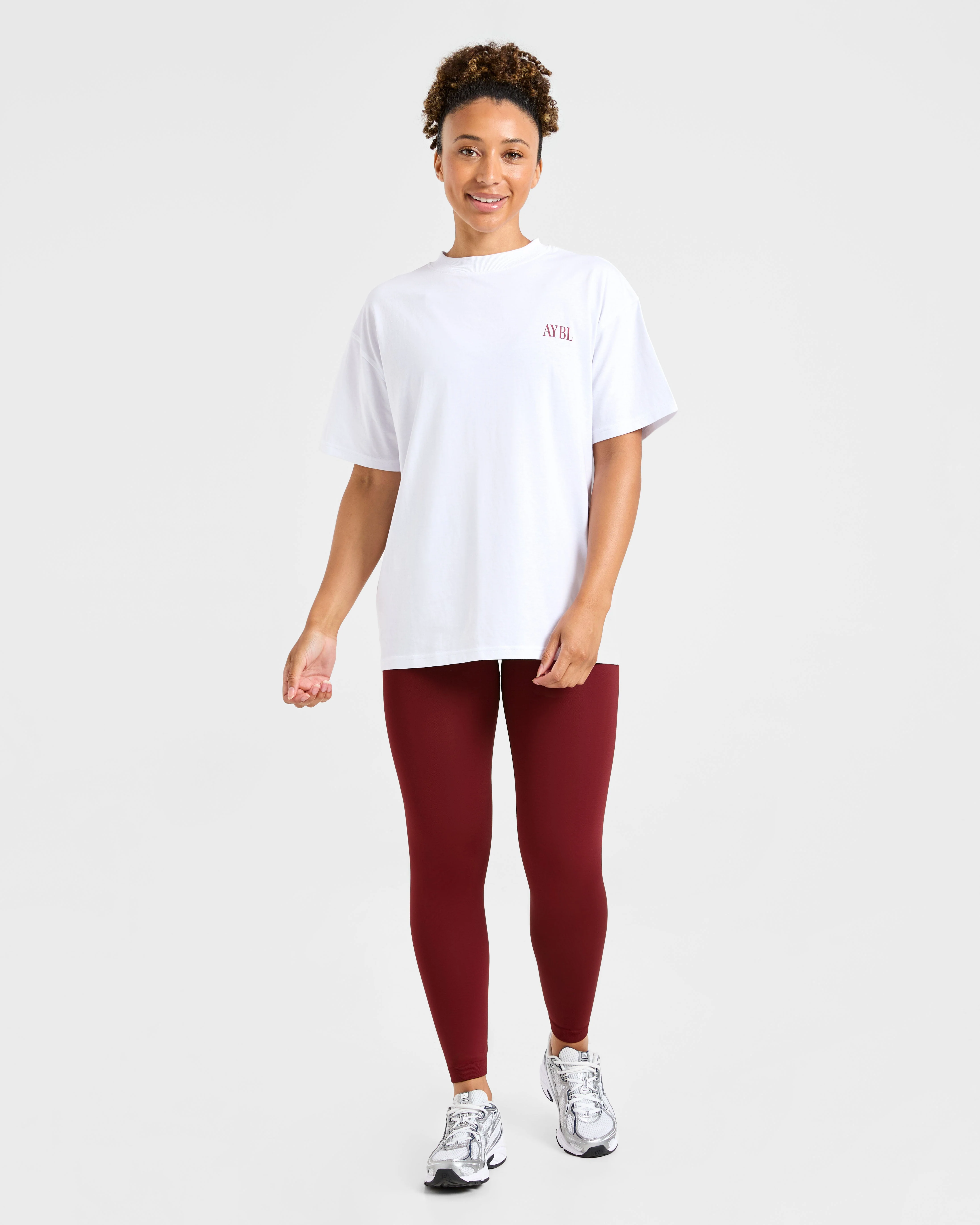 AYBL Strength Studio Oversized T Shirt - Blanc - Image 3