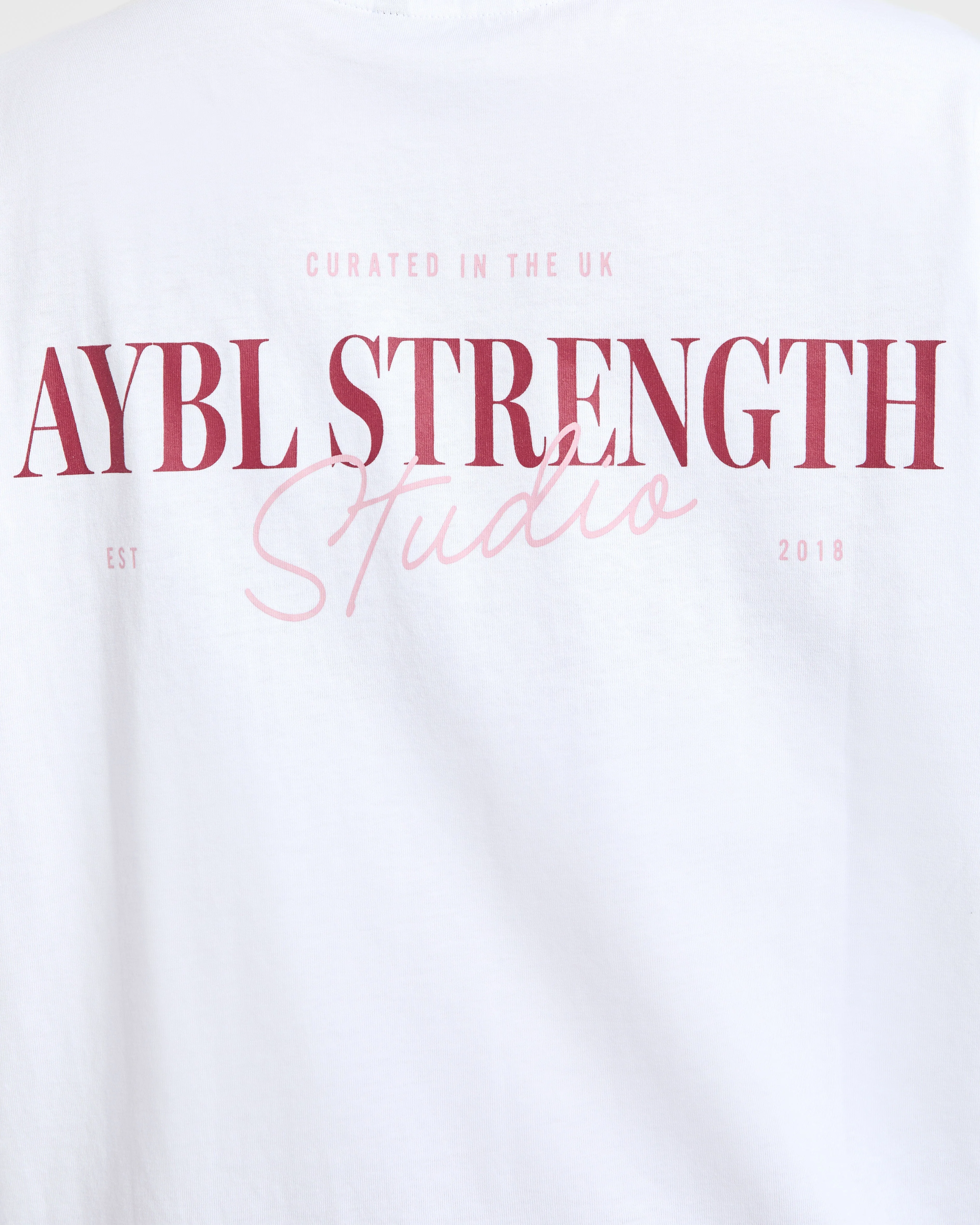 AYBL Strength Studio Oversized T Shirt - Blanc - Image 6