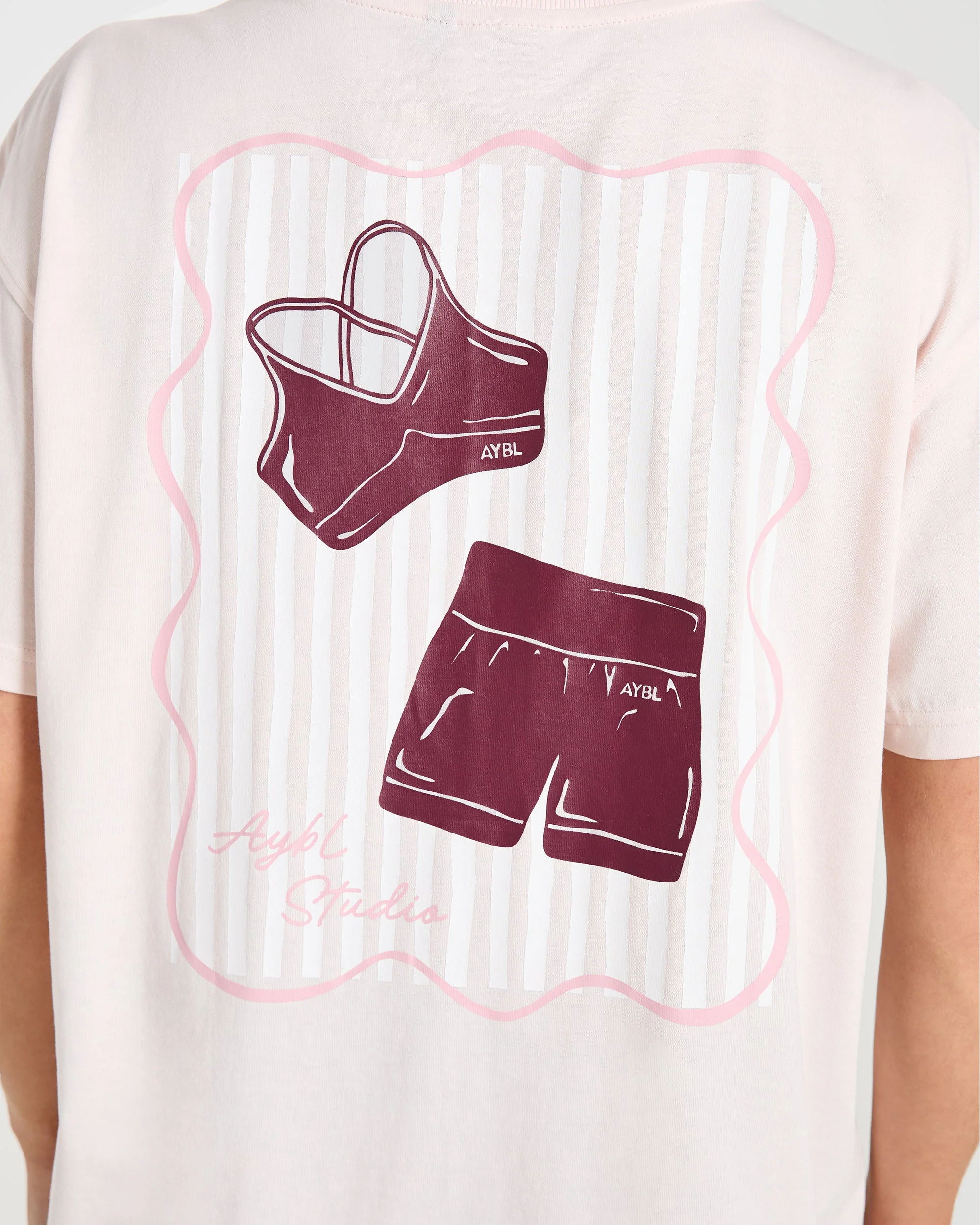 AYBL Studio Oversized T Shirt - Pink - Image 5