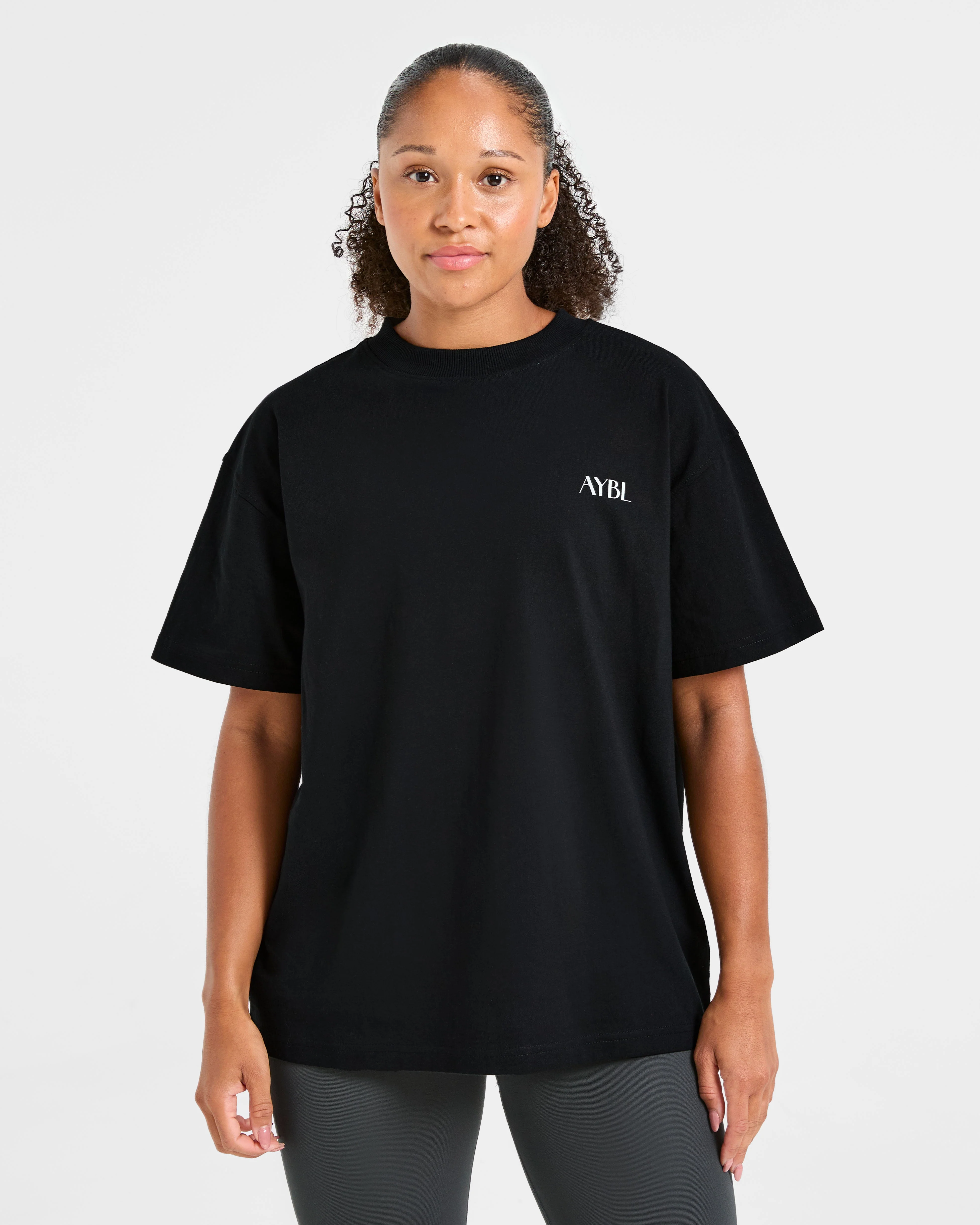 AYBL Wellness Oversized T Shirt - Noir - Image 2