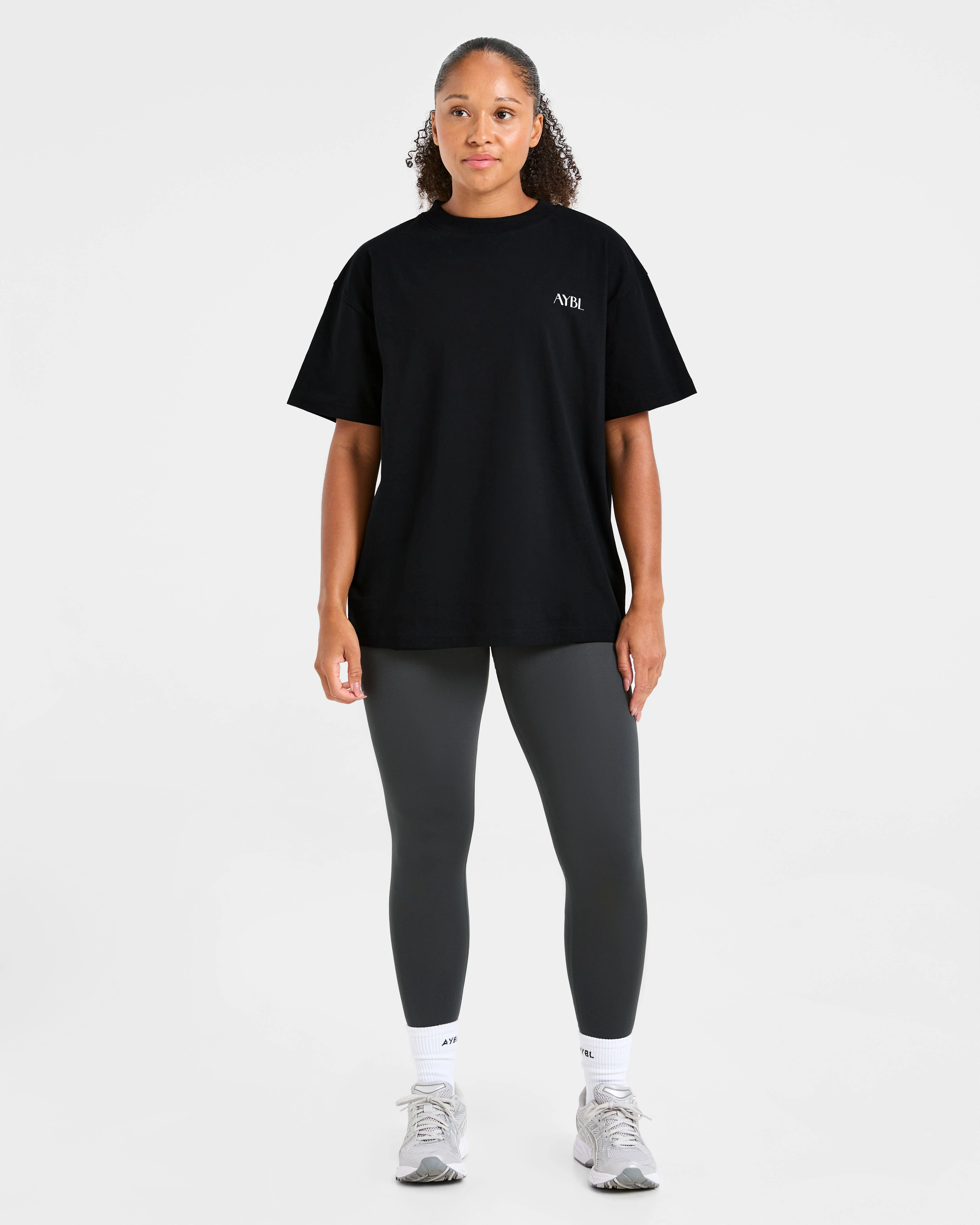 AYBL Wellness Oversized T Shirt - Noir - Image 3