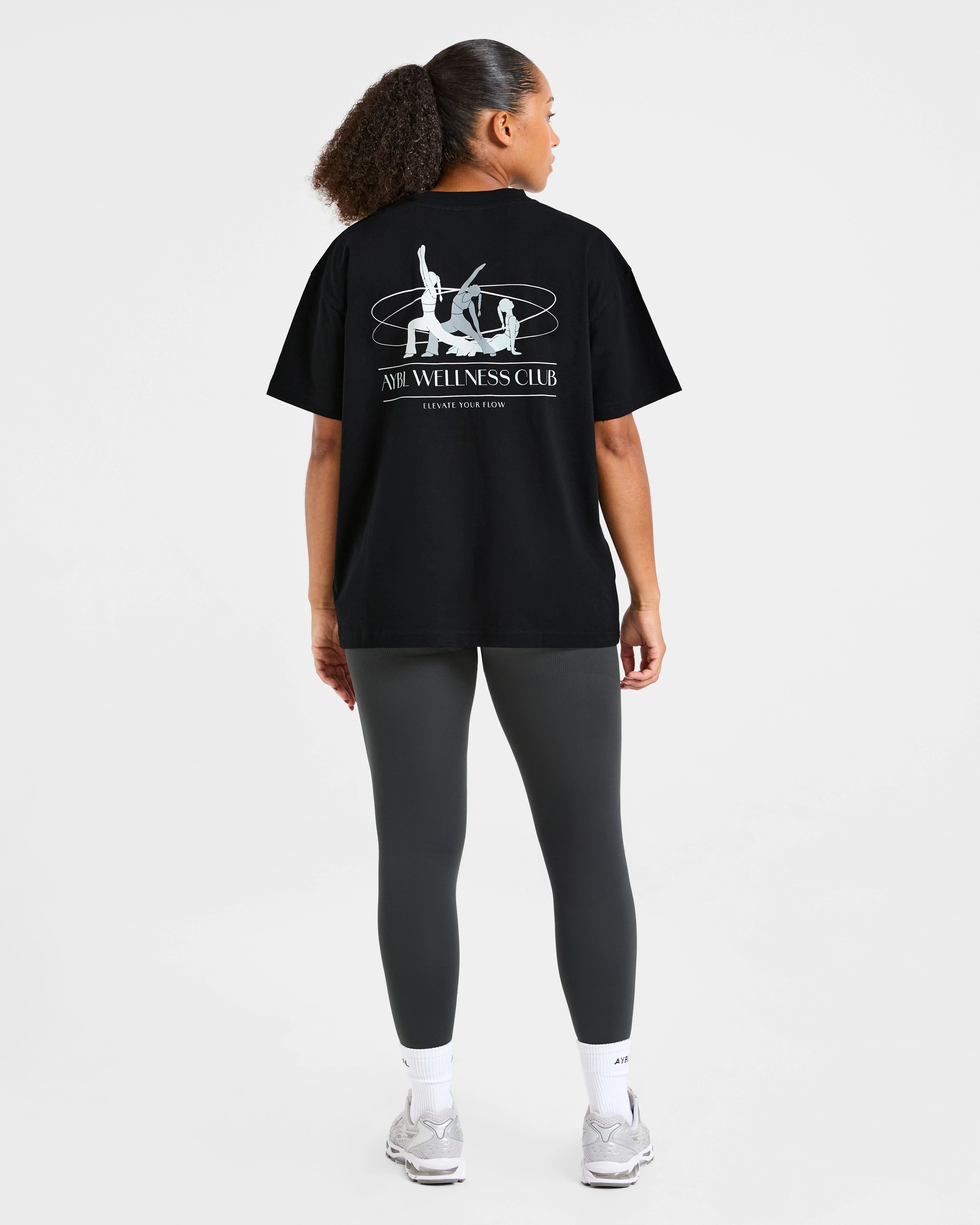 AYBL Wellness Oversized T Shirt - Noir - Image 4