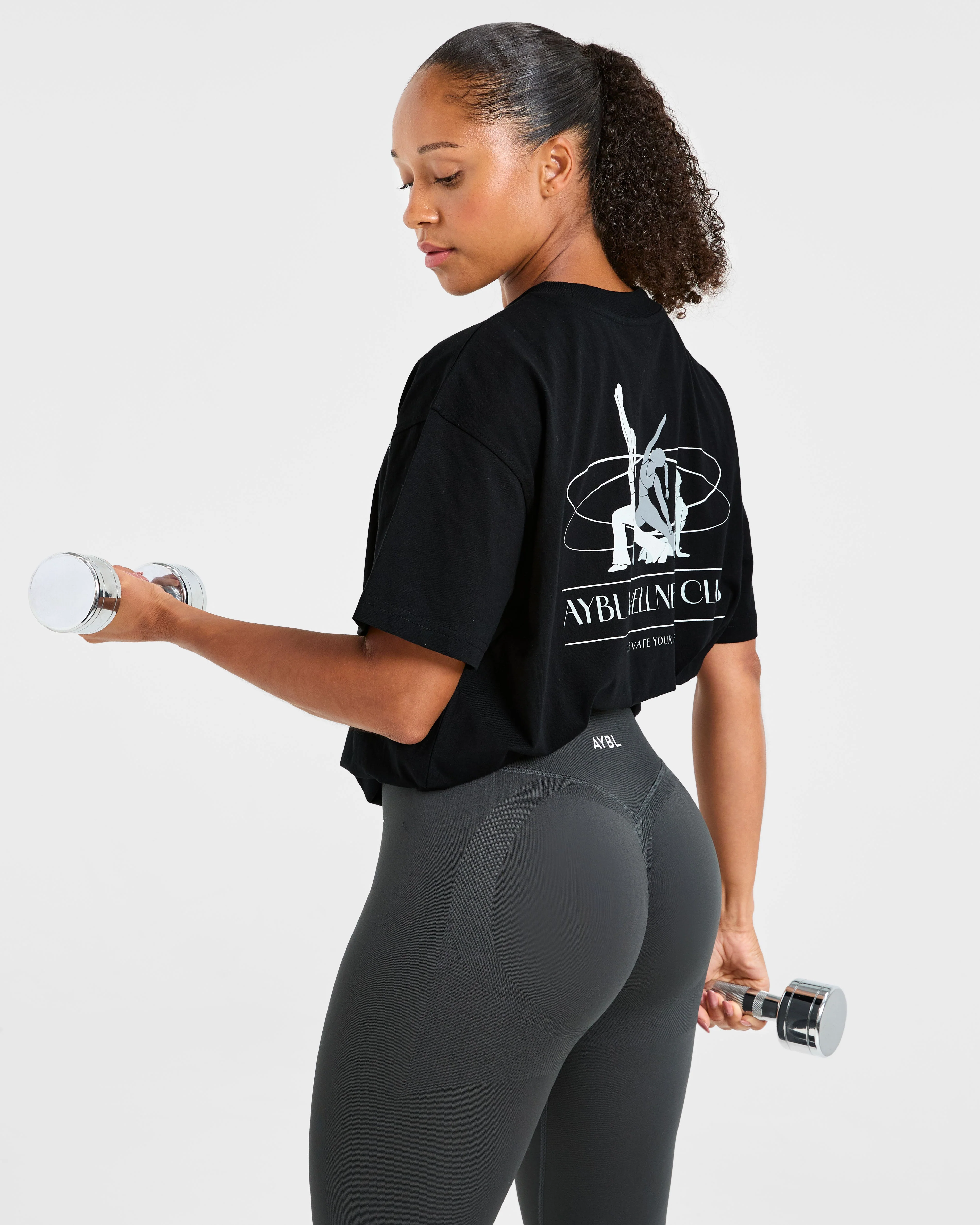 AYBL Wellness Oversized T Shirt - Noir - Image 8