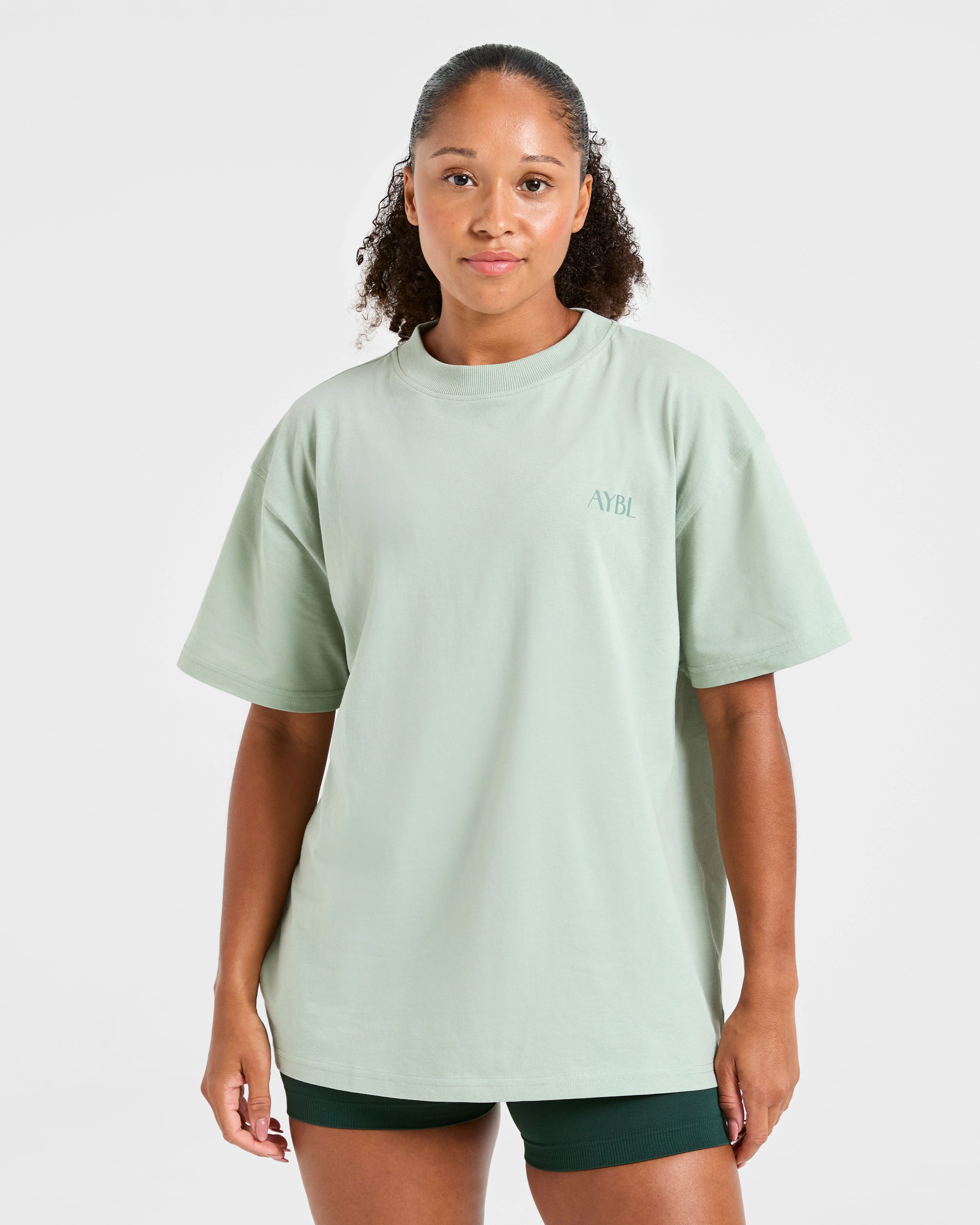 AYBL Wellness Oversized T Shirt - Vert - Image 2