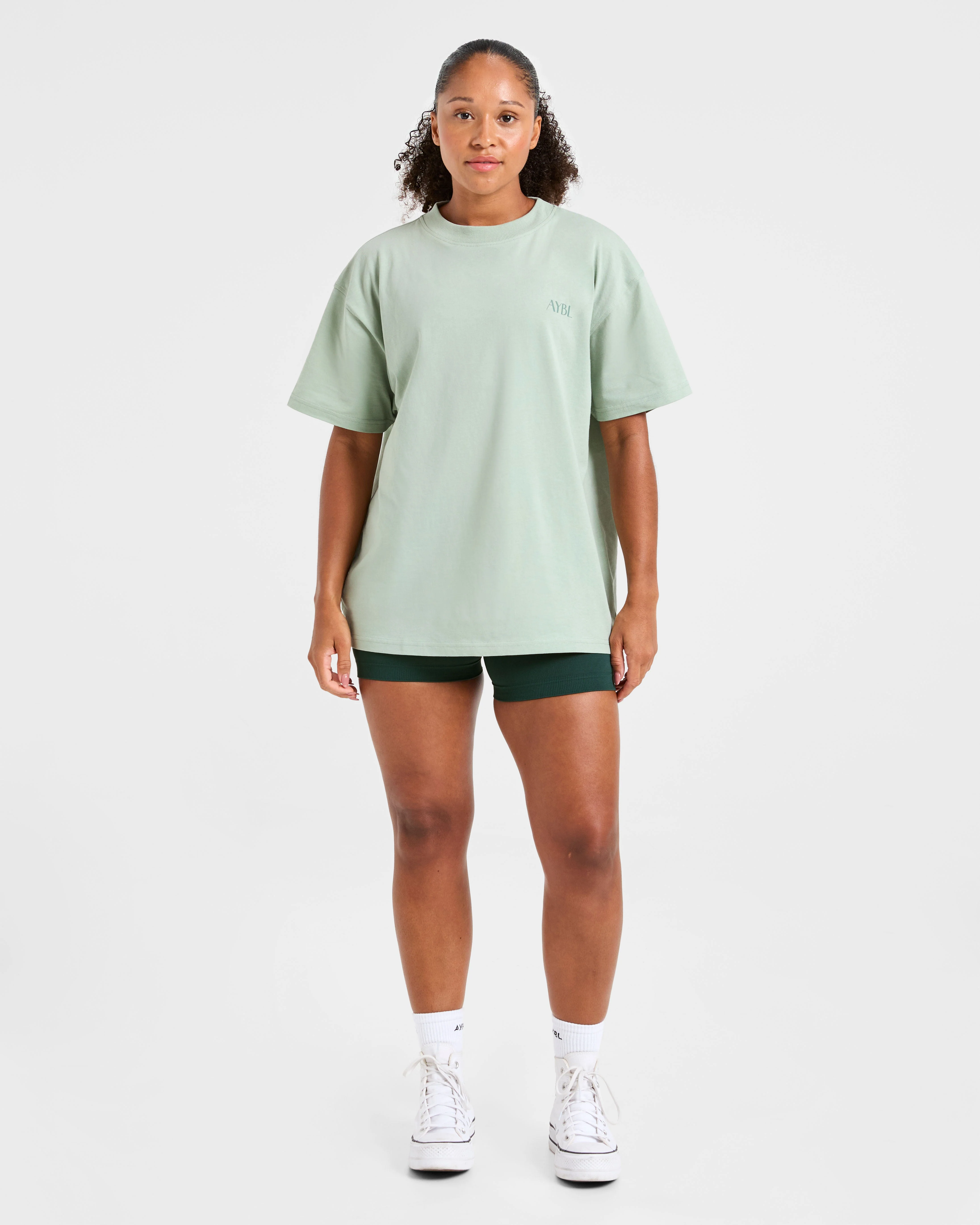 AYBL Wellness Oversized T Shirt - Vert - Image 3