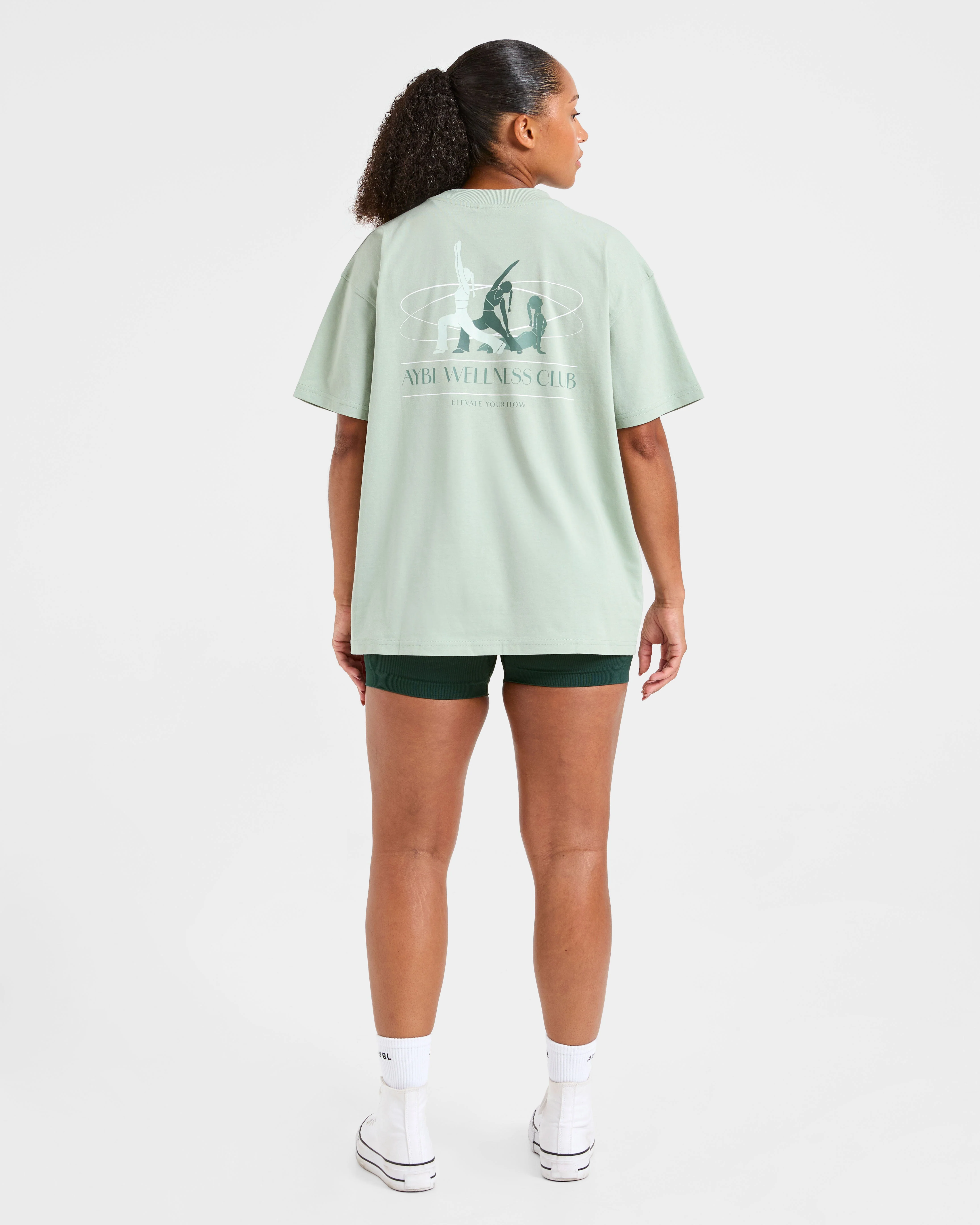 AYBL Wellness Oversized T Shirt - Vert - Image 4