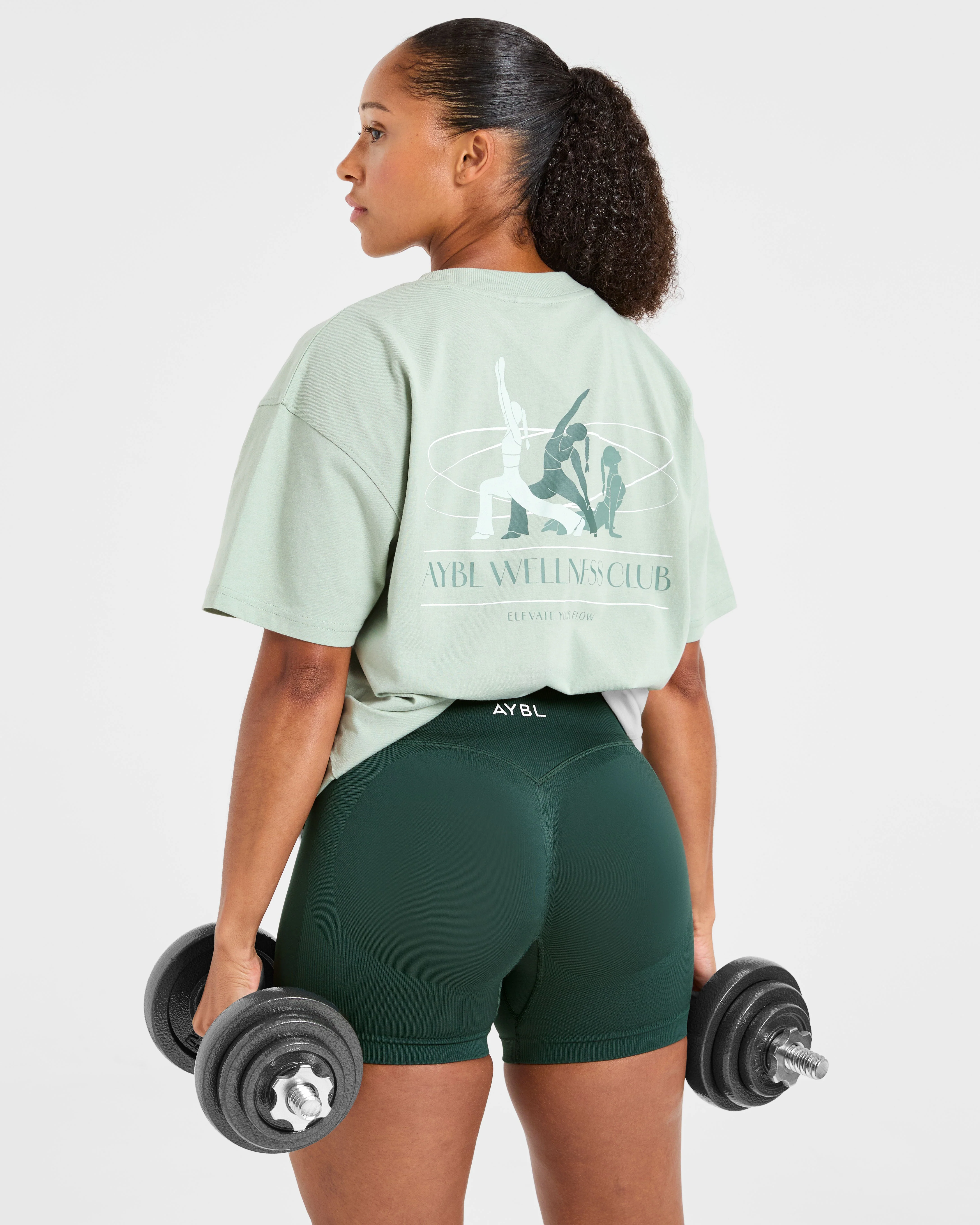 AYBL Wellness Oversized T Shirt - Vert - Image 8