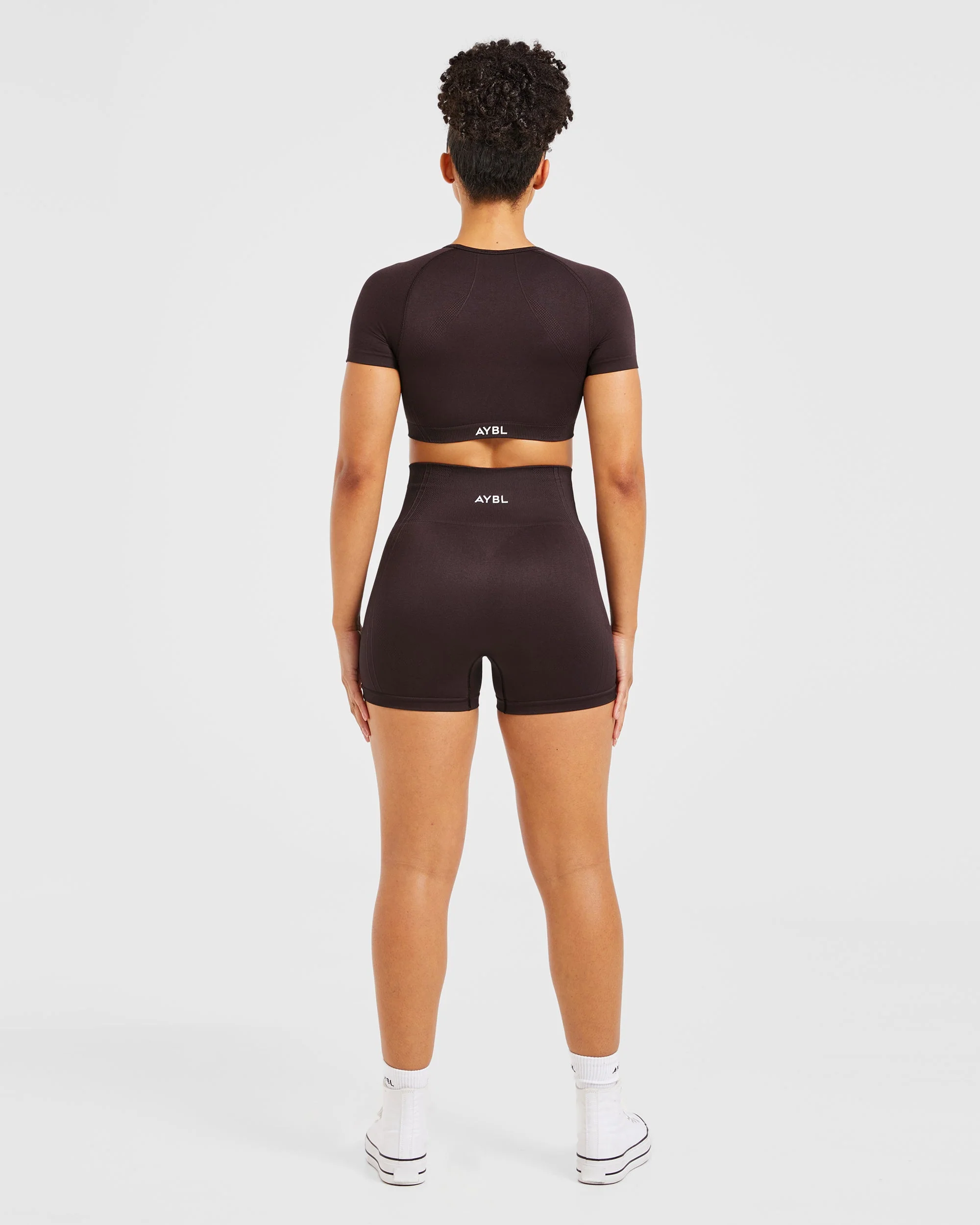 Balance V3 Seamless Crop Top - Dark Brun - Image 4