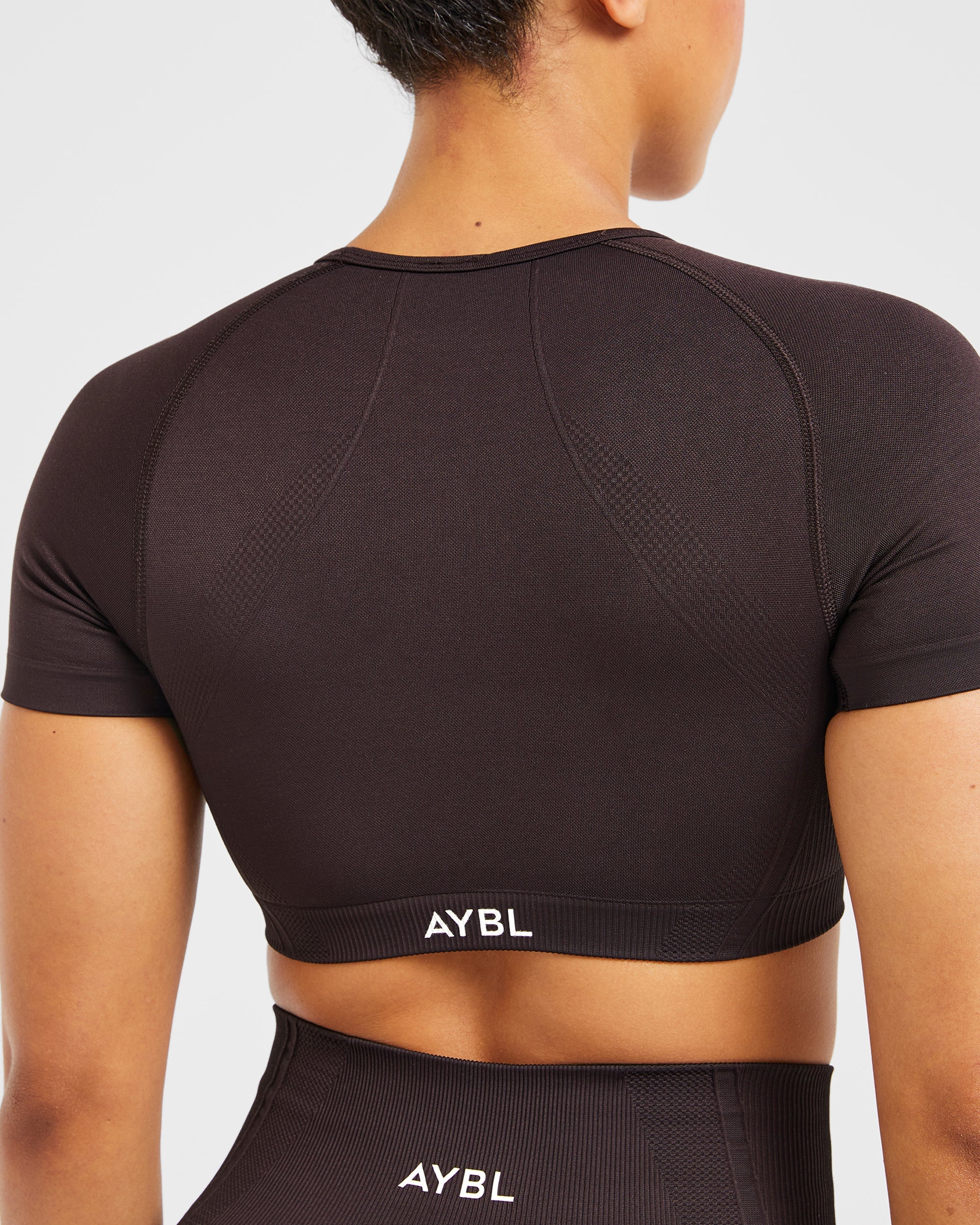 Balance V3 Seamless Crop Top - Dark Brun - Image 6