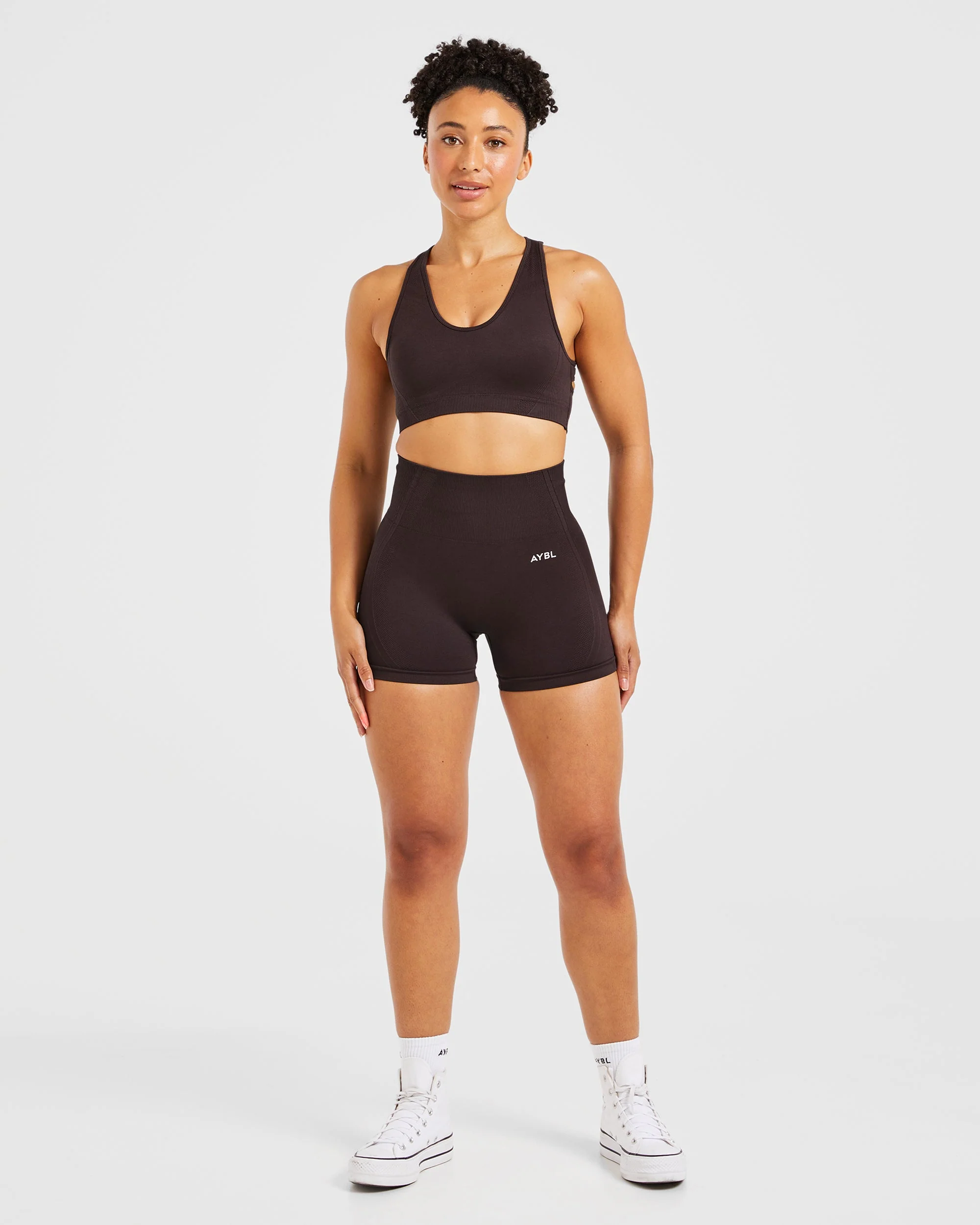 Balance V3 Seamless Shorts - Dark Brun - Image 3