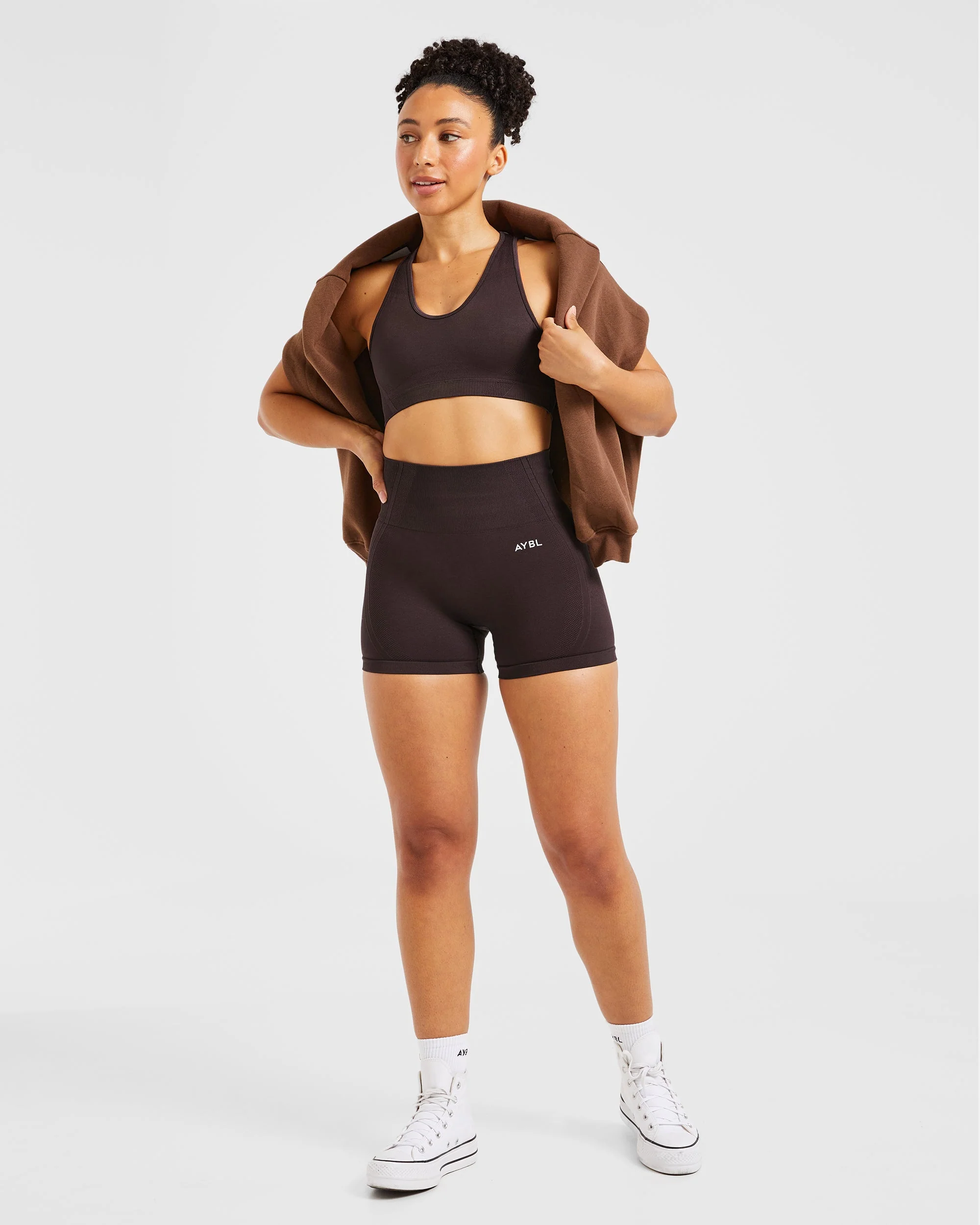 Balance V3 Seamless Shorts - Dark Brun - Image 8