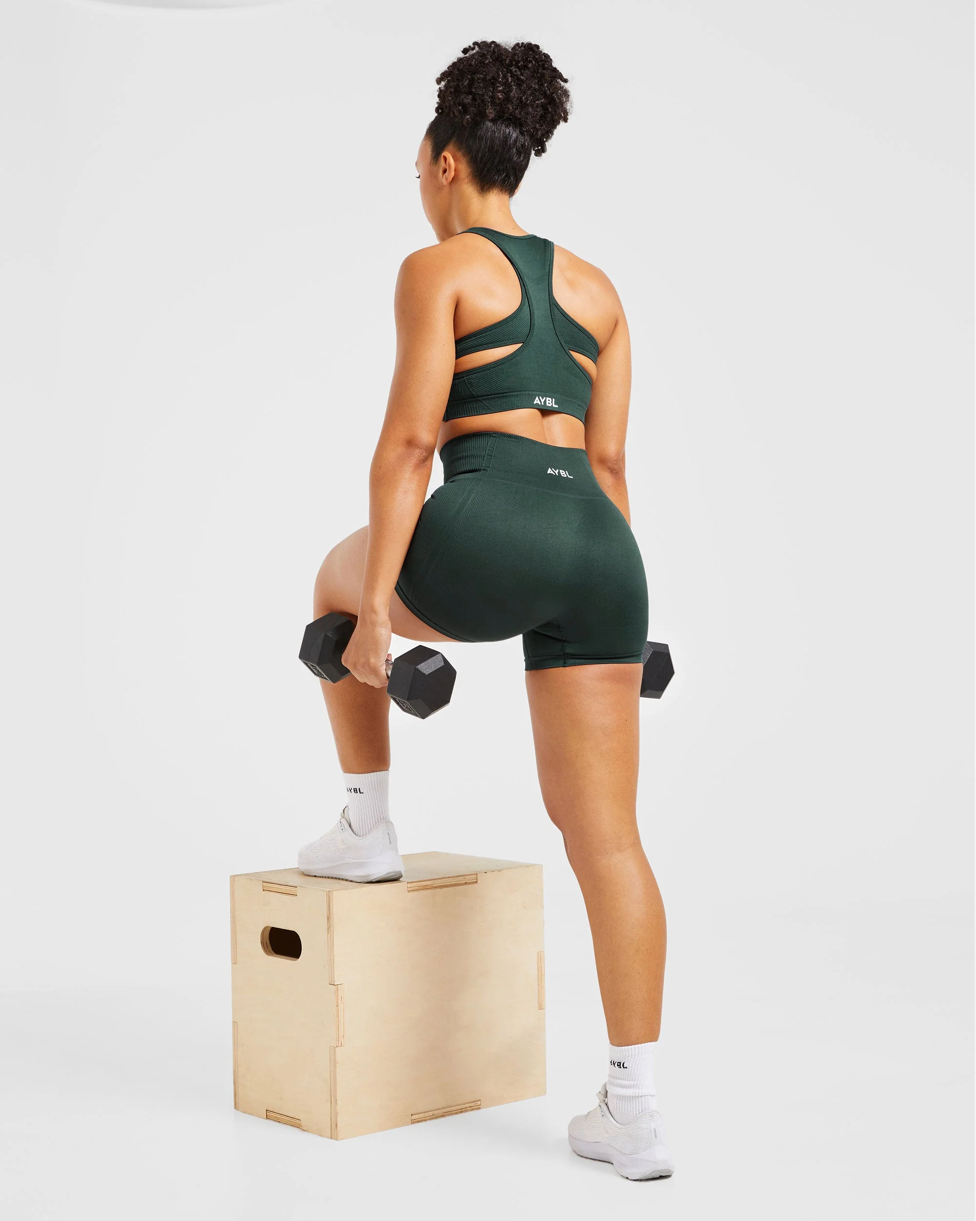 Balance V3 Seamless Shorts - Dark Vert - Image 7