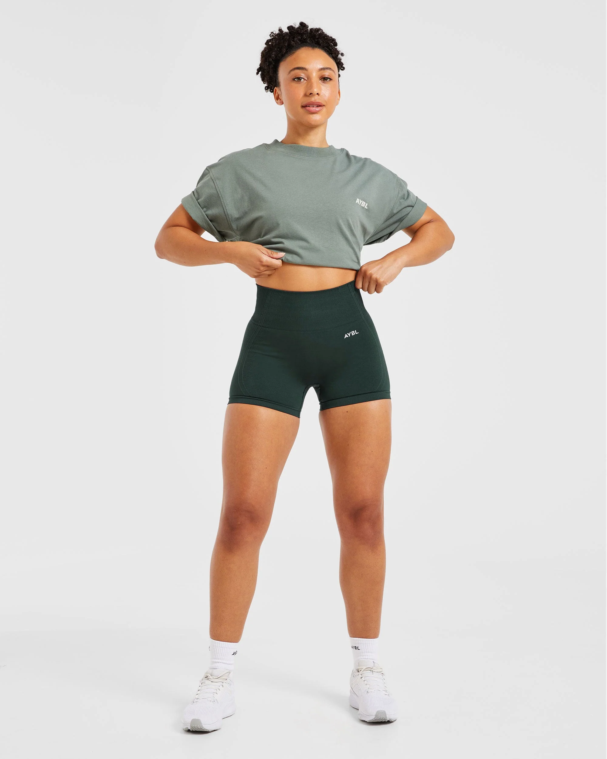 Balance V3 Seamless Shorts - Dark Vert - Image 8