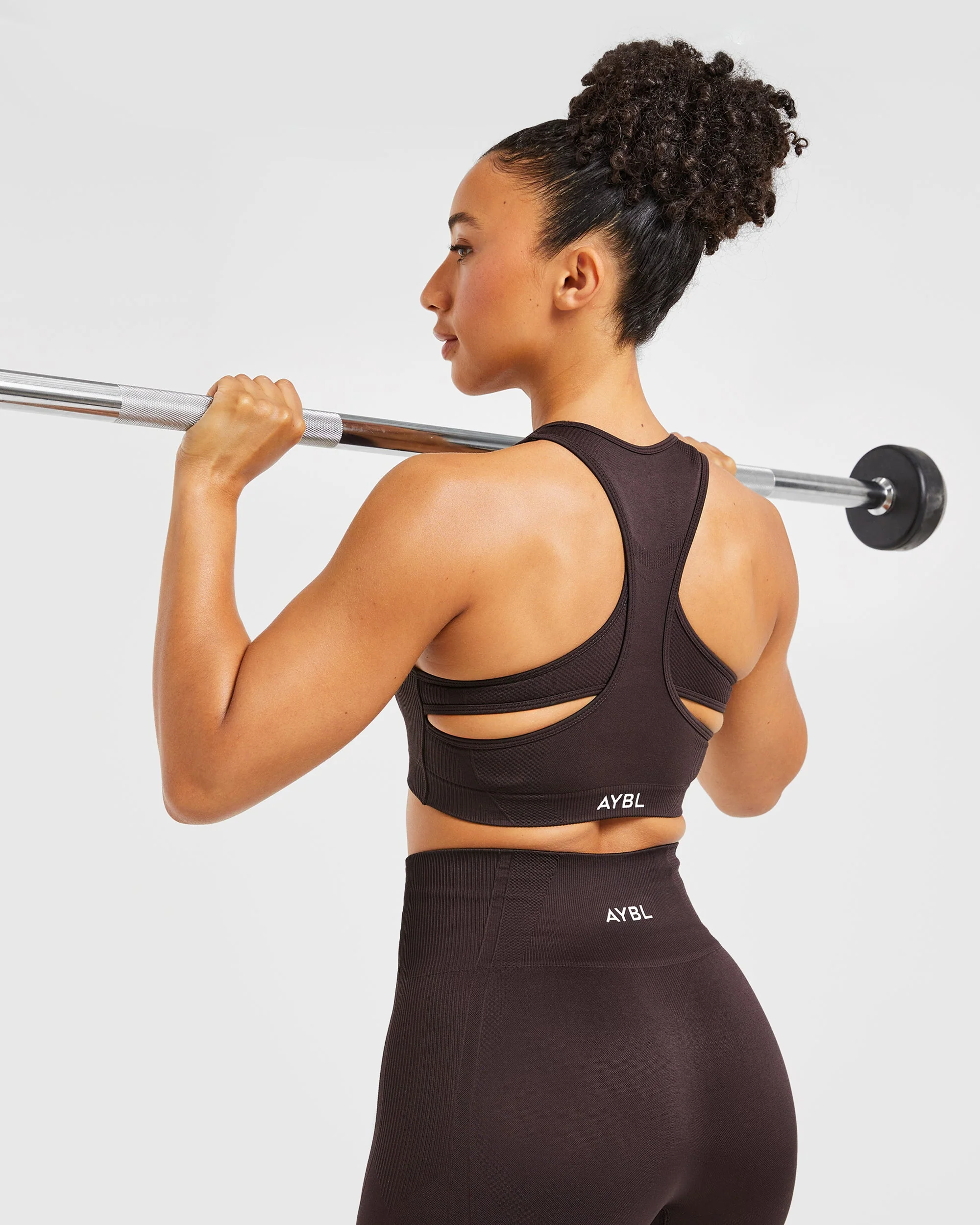 Balance V3 Seamless Sports Bra - Dark Brun - Image 7