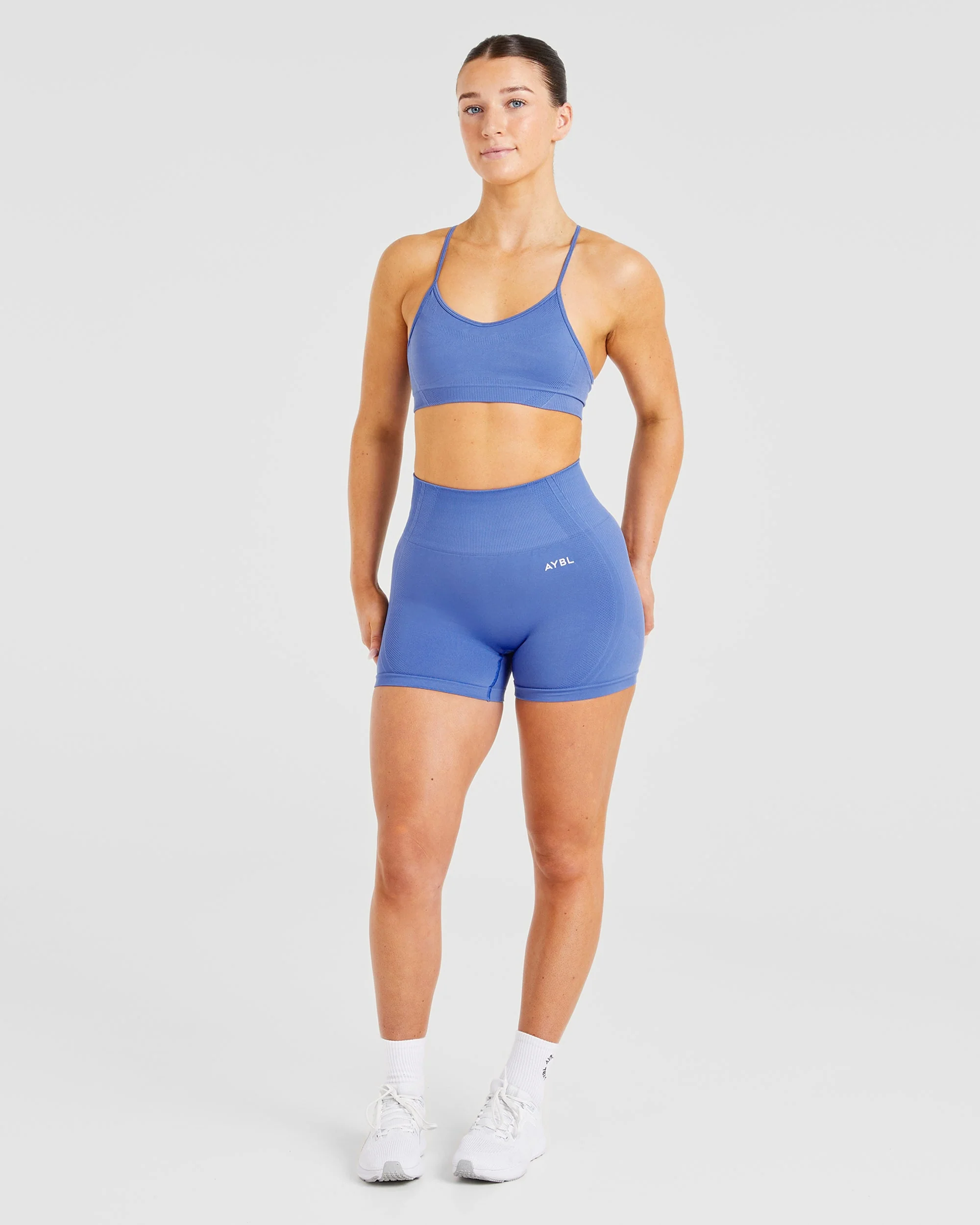 Balance V3 Seamless Strappy Sports Bra - Bright Cobalt - Image 3