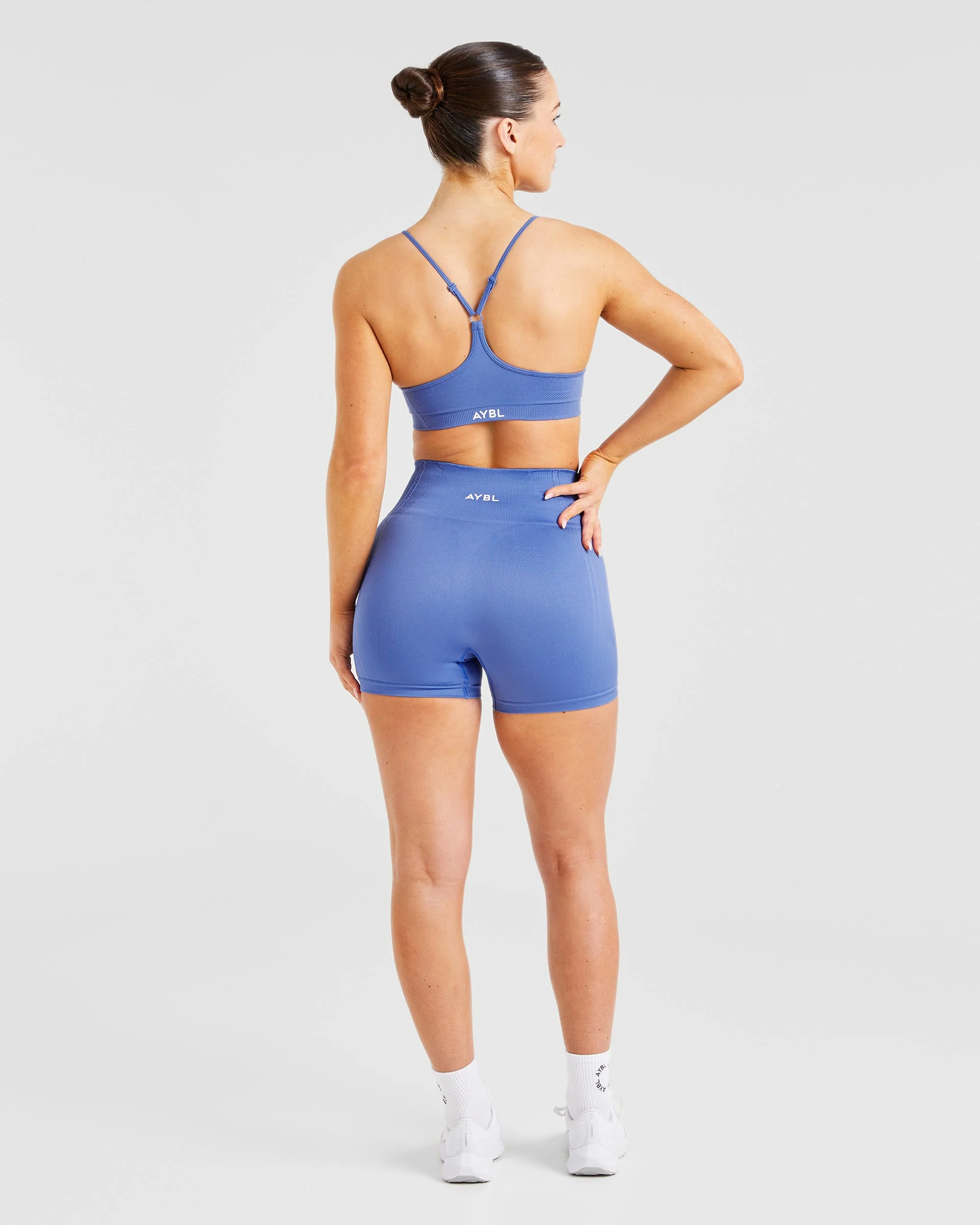 Balance V3 Seamless Strappy Sports Bra - Bright Cobalt - Image 4