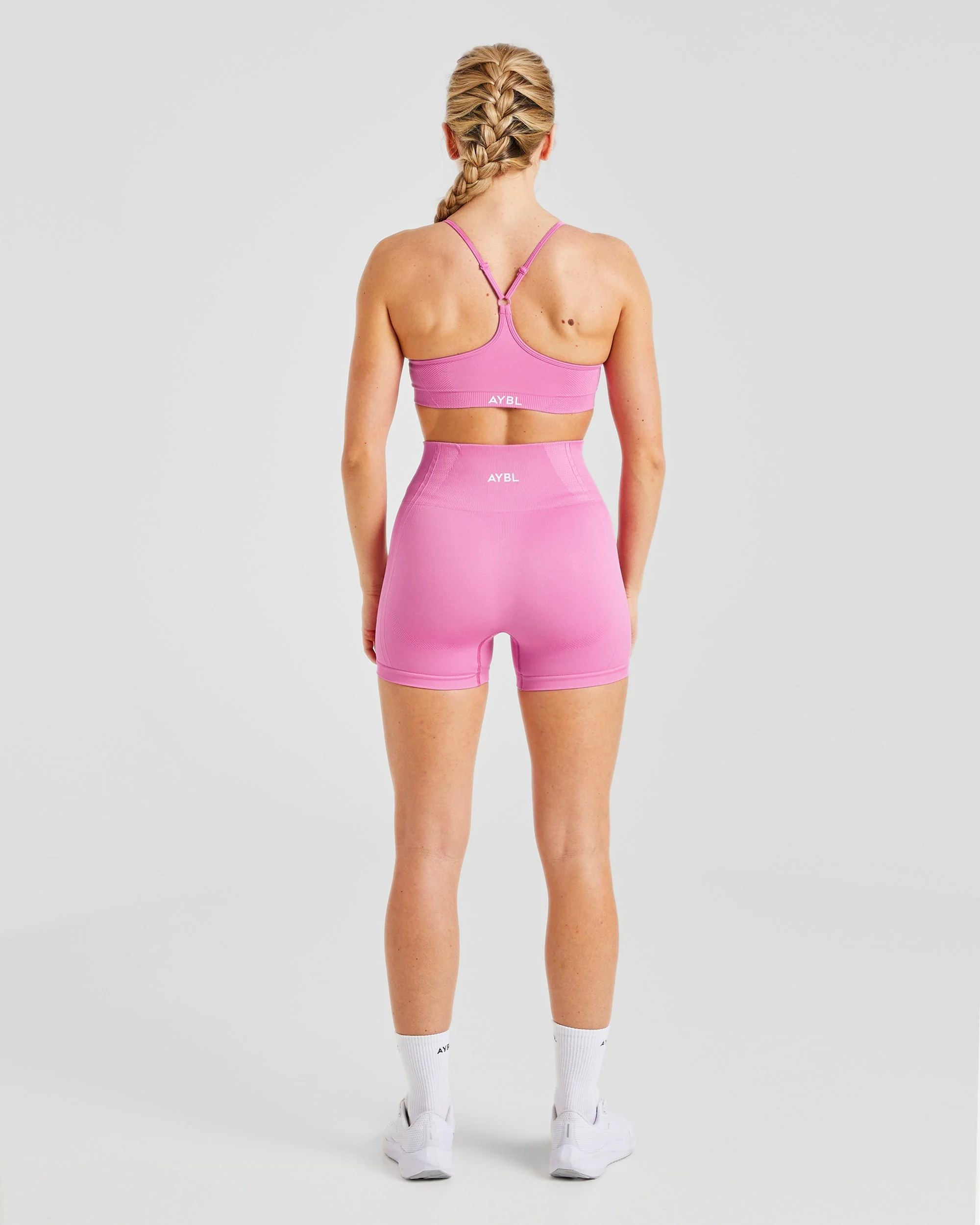Balance V3 Seamless Strappy Sports Bra - Bubblegum Rose - Image 4