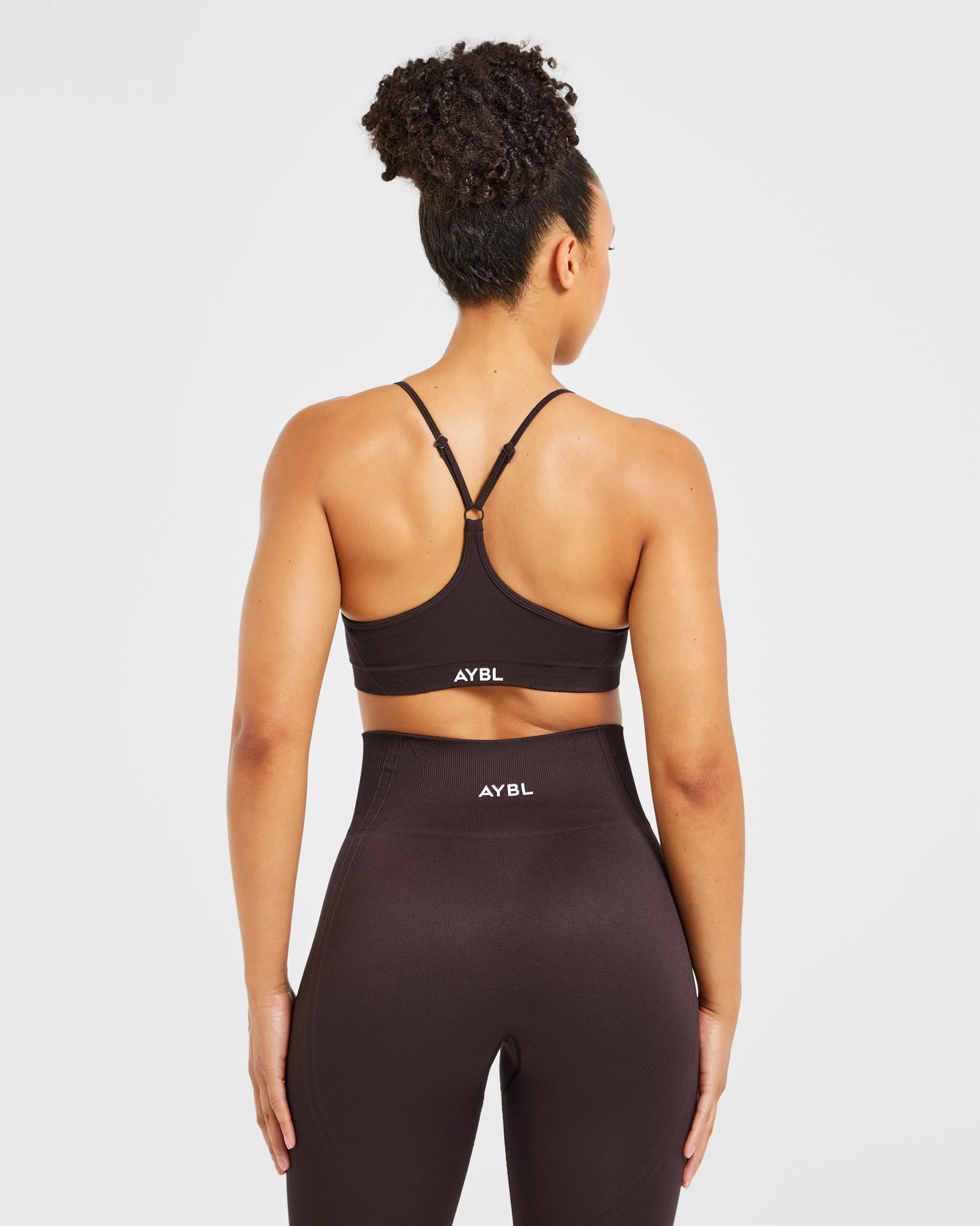Balance V3 Seamless Strappy Sports Bra - Dark Brun - Image 2