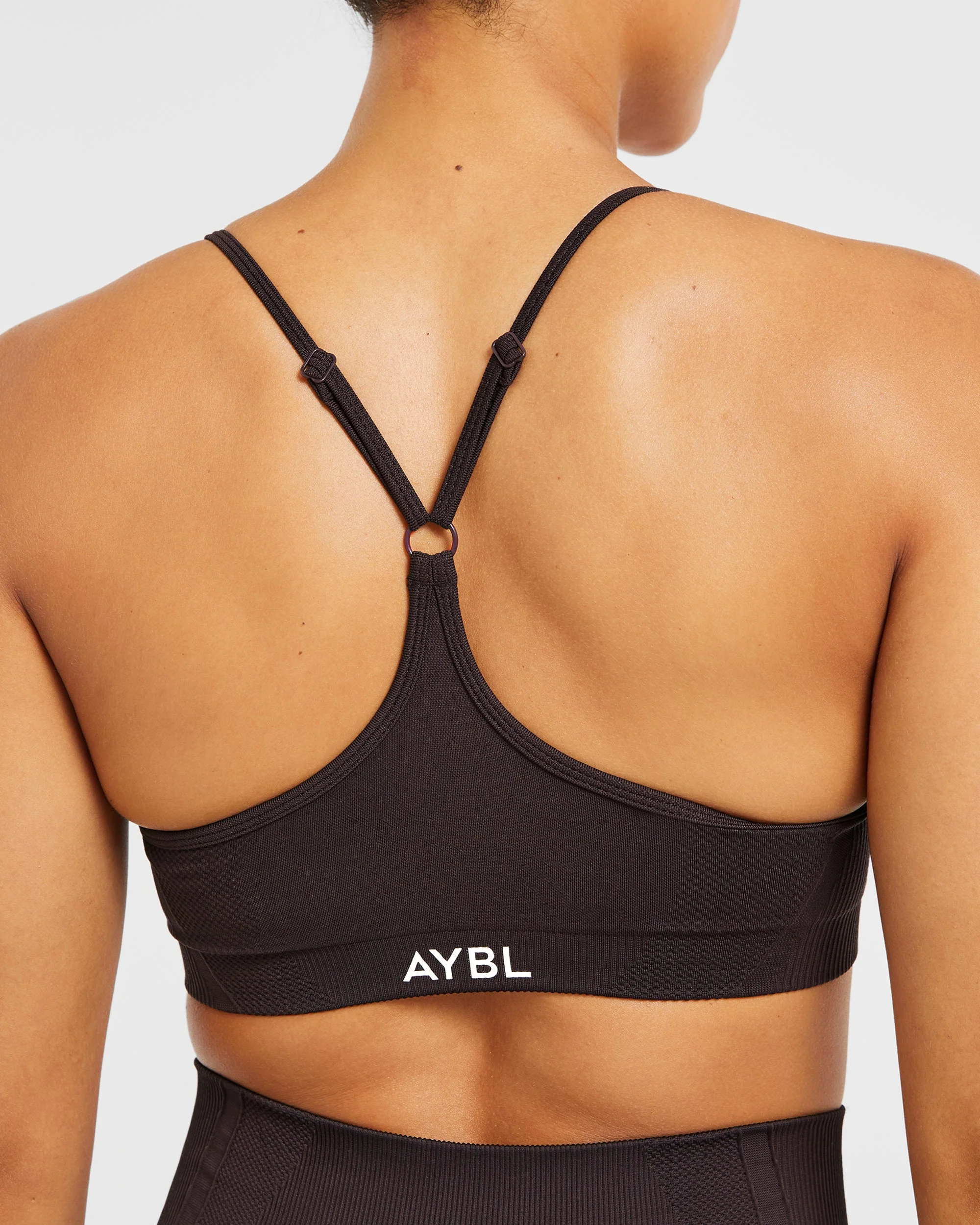 Balance V3 Seamless Strappy Sports Bra - Dark Brun - Image 6
