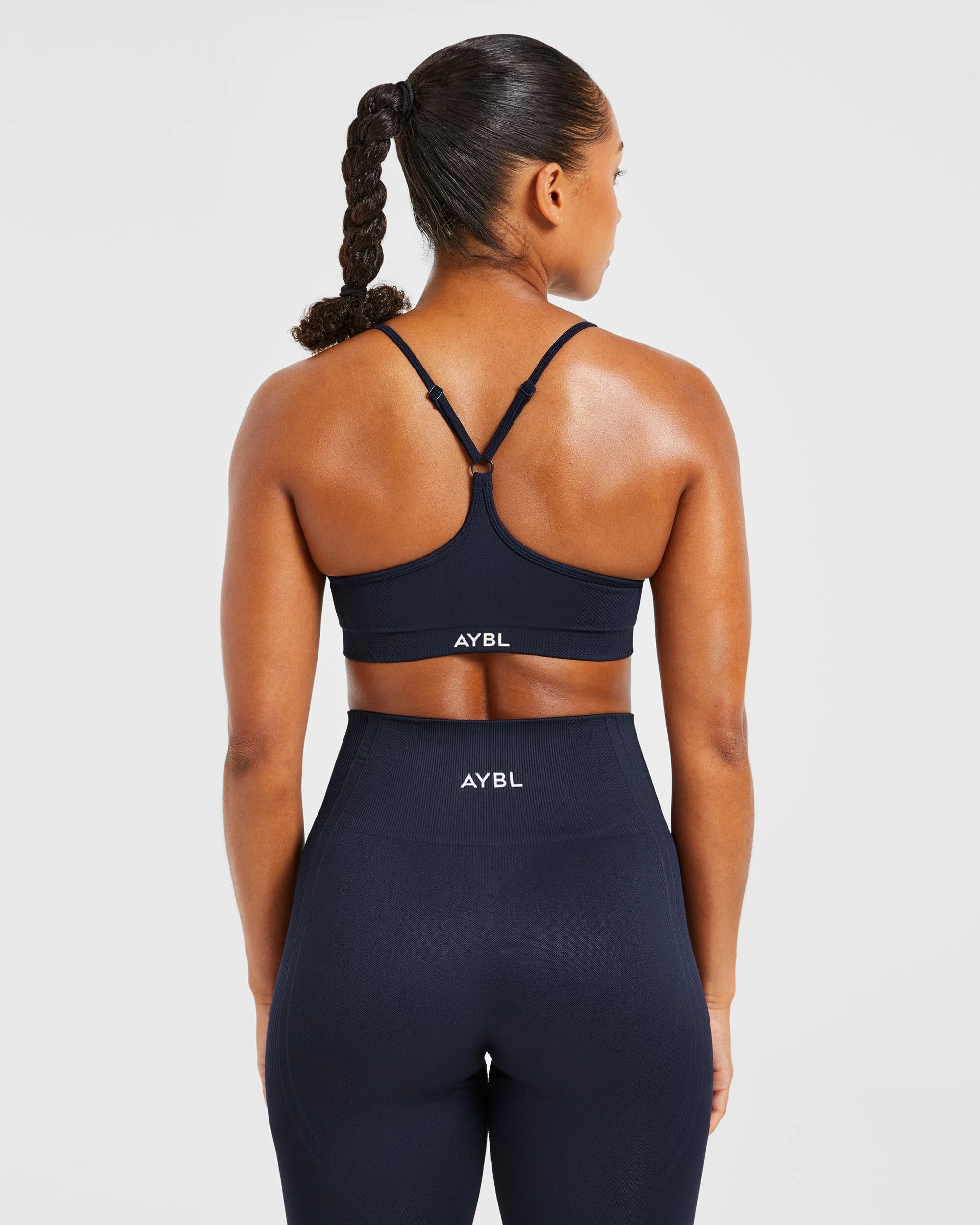 Balance V3 Seamless Strappy Sports Bra - Navy - Image 2