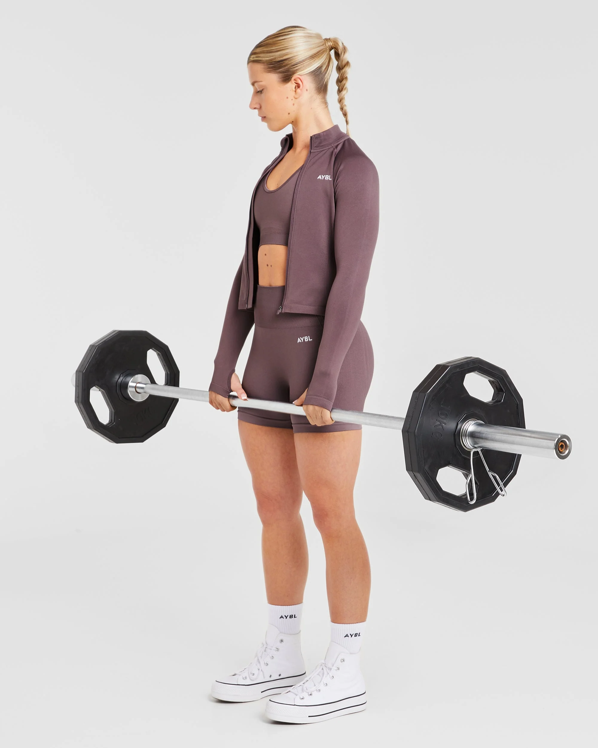 Balance V3 Seamless Zip Jacket - Coffee Bean - Image 7