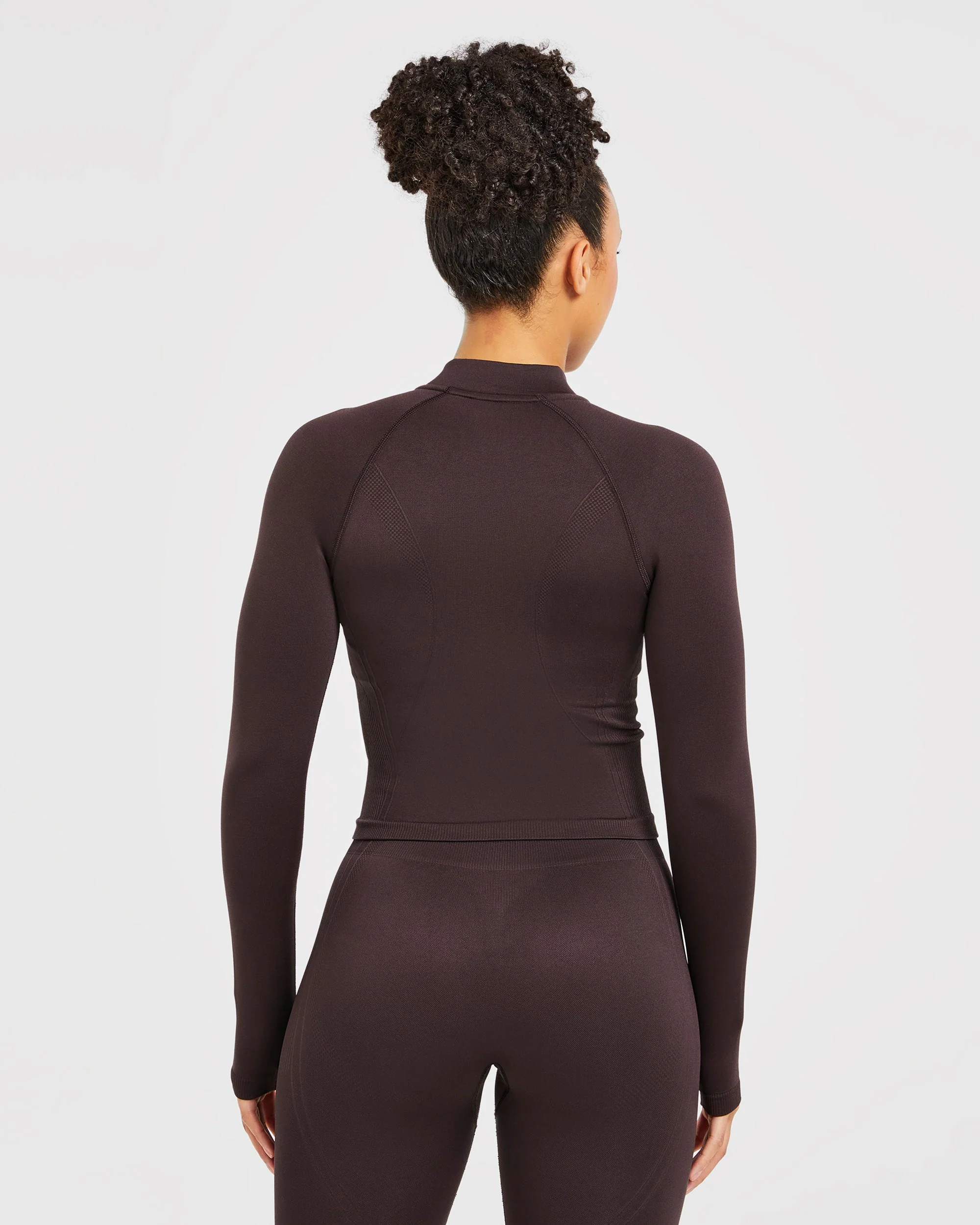 Balance V3 Seamless Zip Jacket - Dark Brun - Image 2