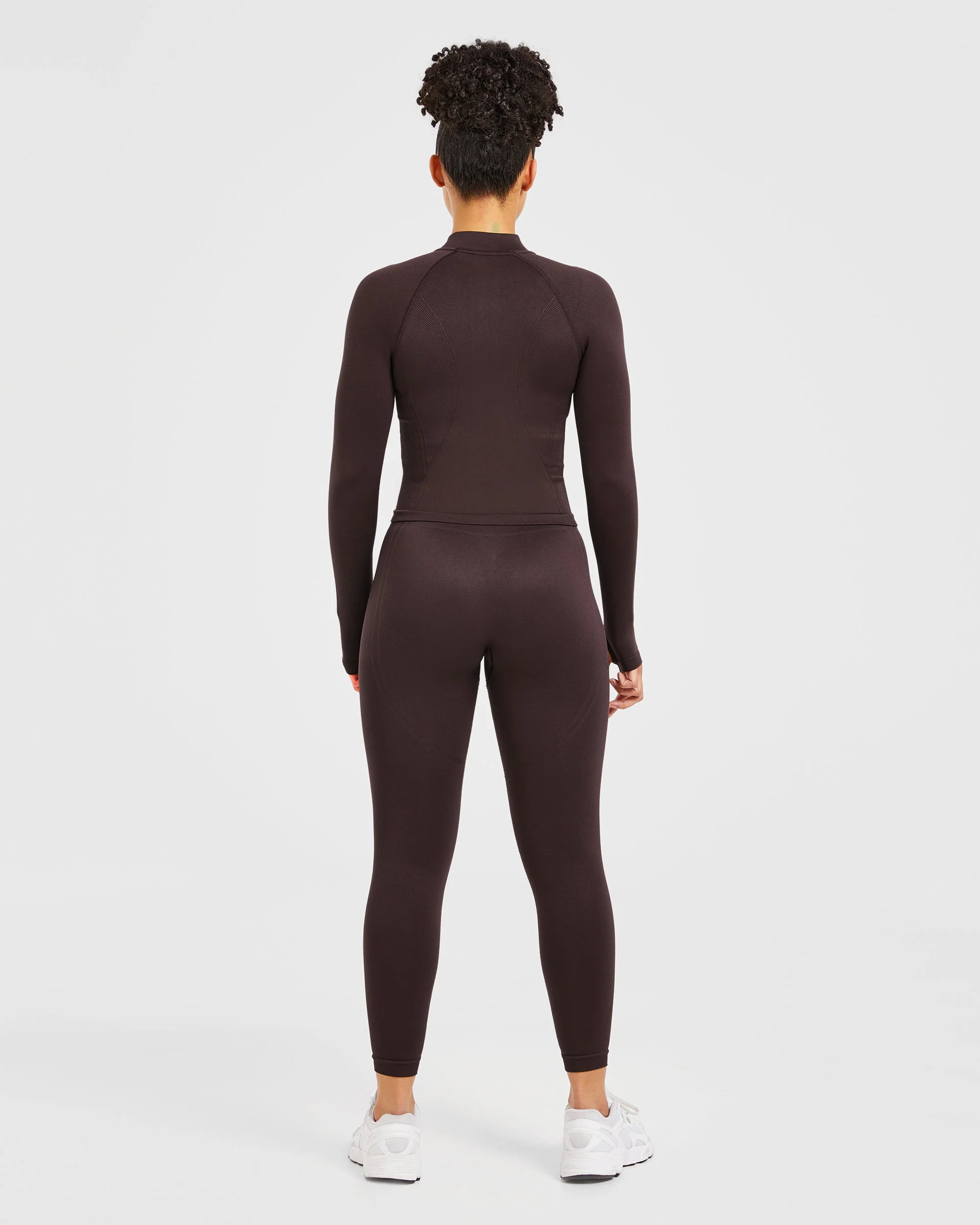 Balance V3 Seamless Zip Jacket - Dark Brun - Image 4