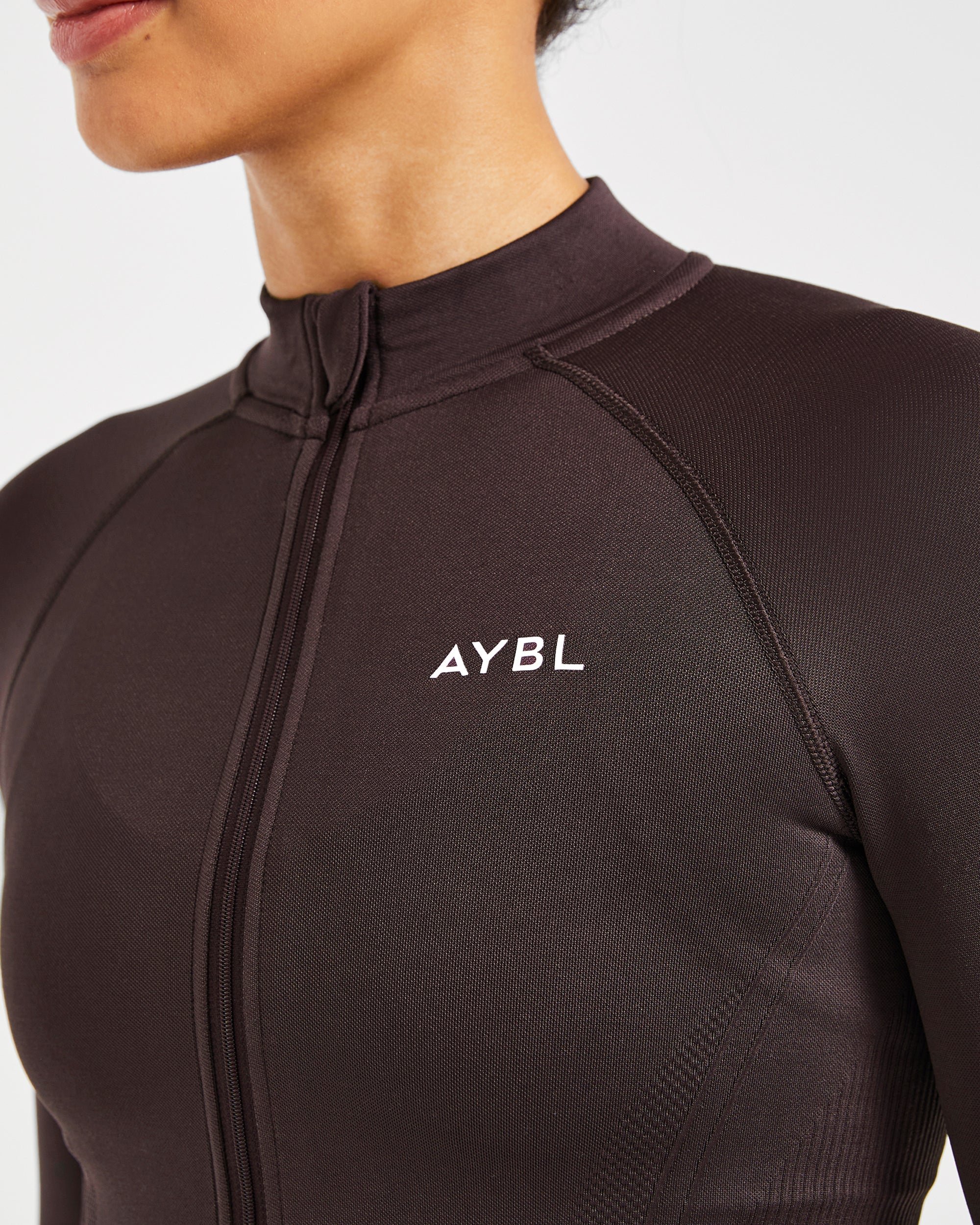 Balance V3 Seamless Zip Jacket - Dark Brun - Image 5