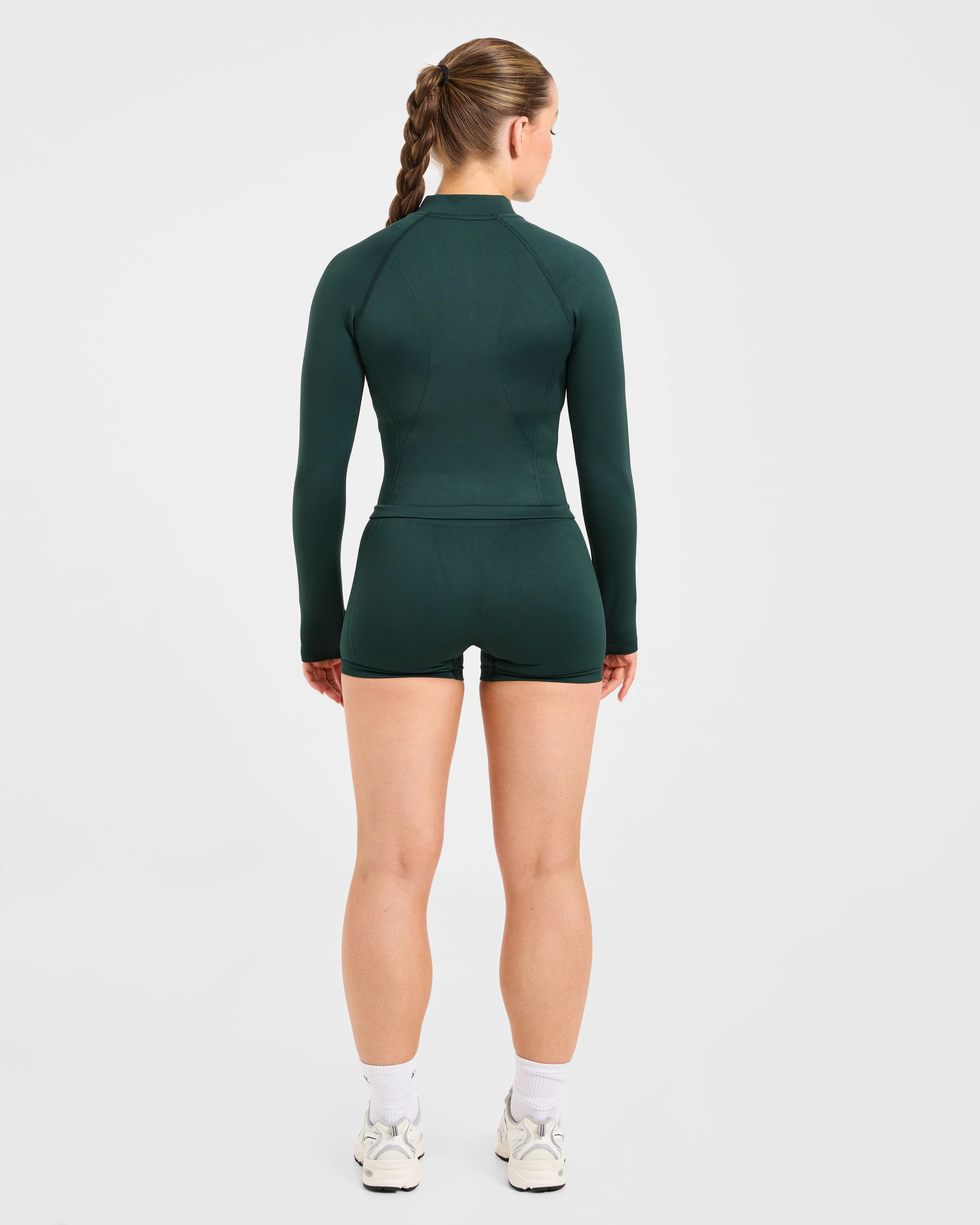 Balance V3 Seamless Zip Jacket - Dark Vert - Image 4