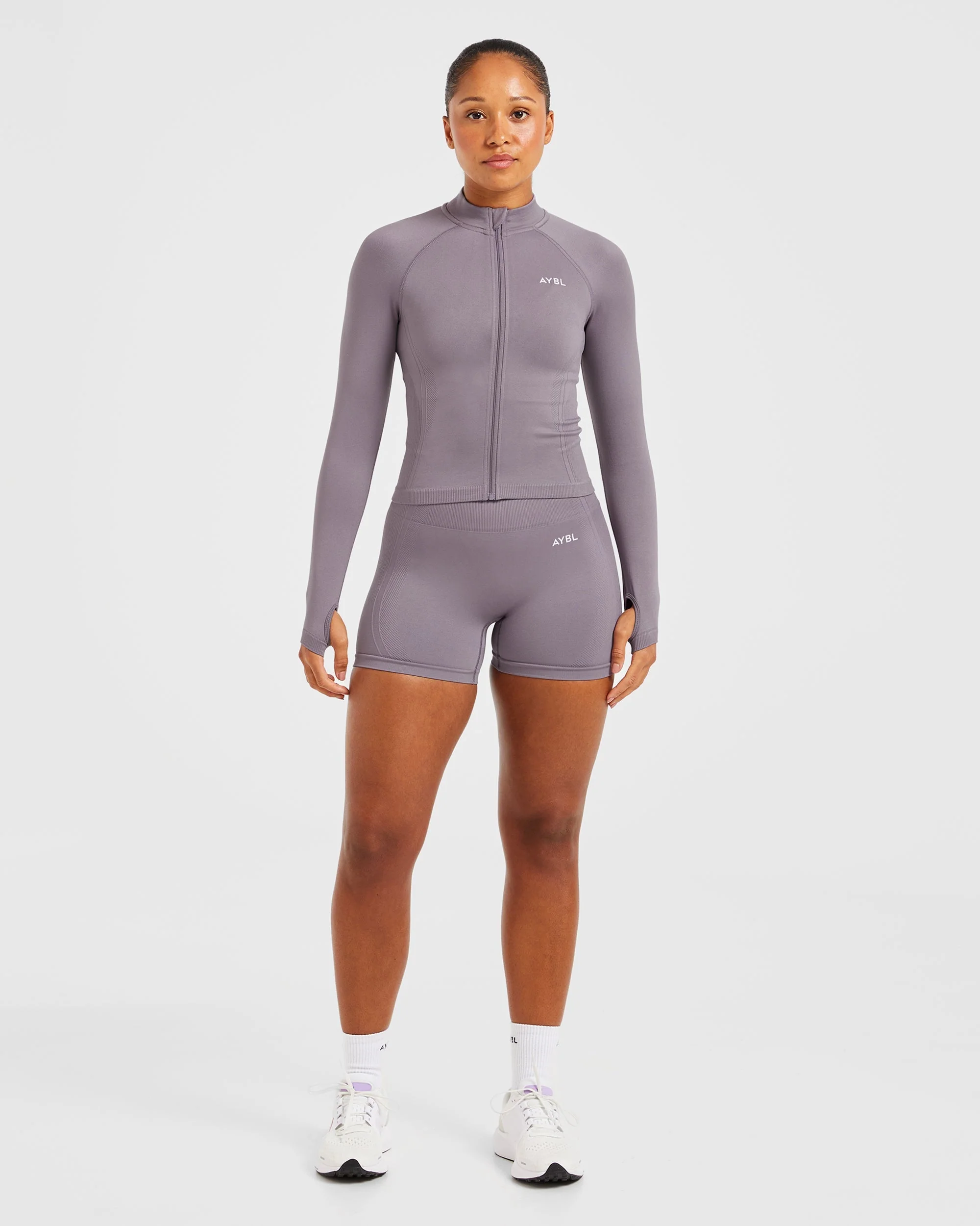 Balance V3 Seamless Zip Jacket - Mauve - Image 3