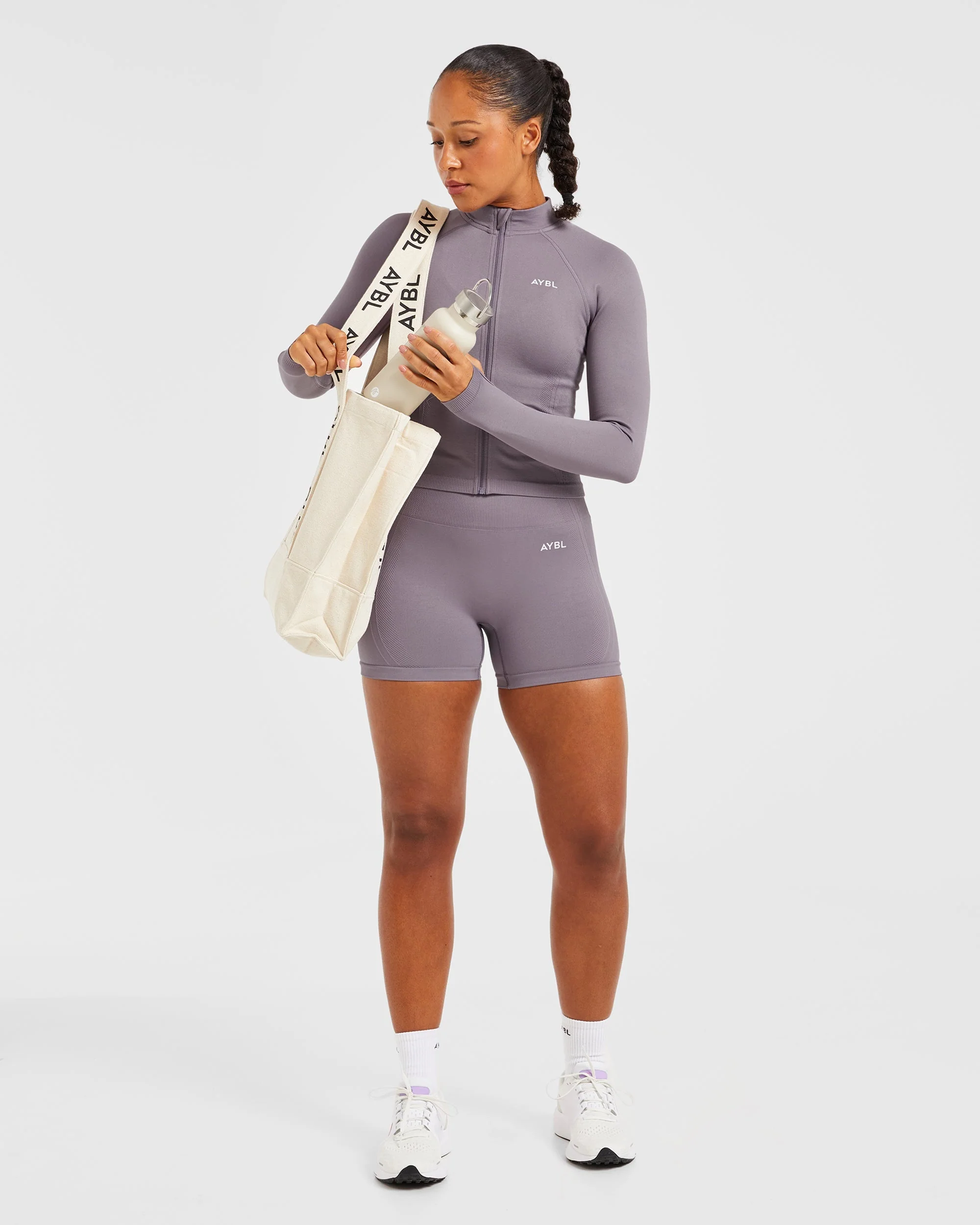 Balance V3 Seamless Zip Jacket - Mauve - Image 7