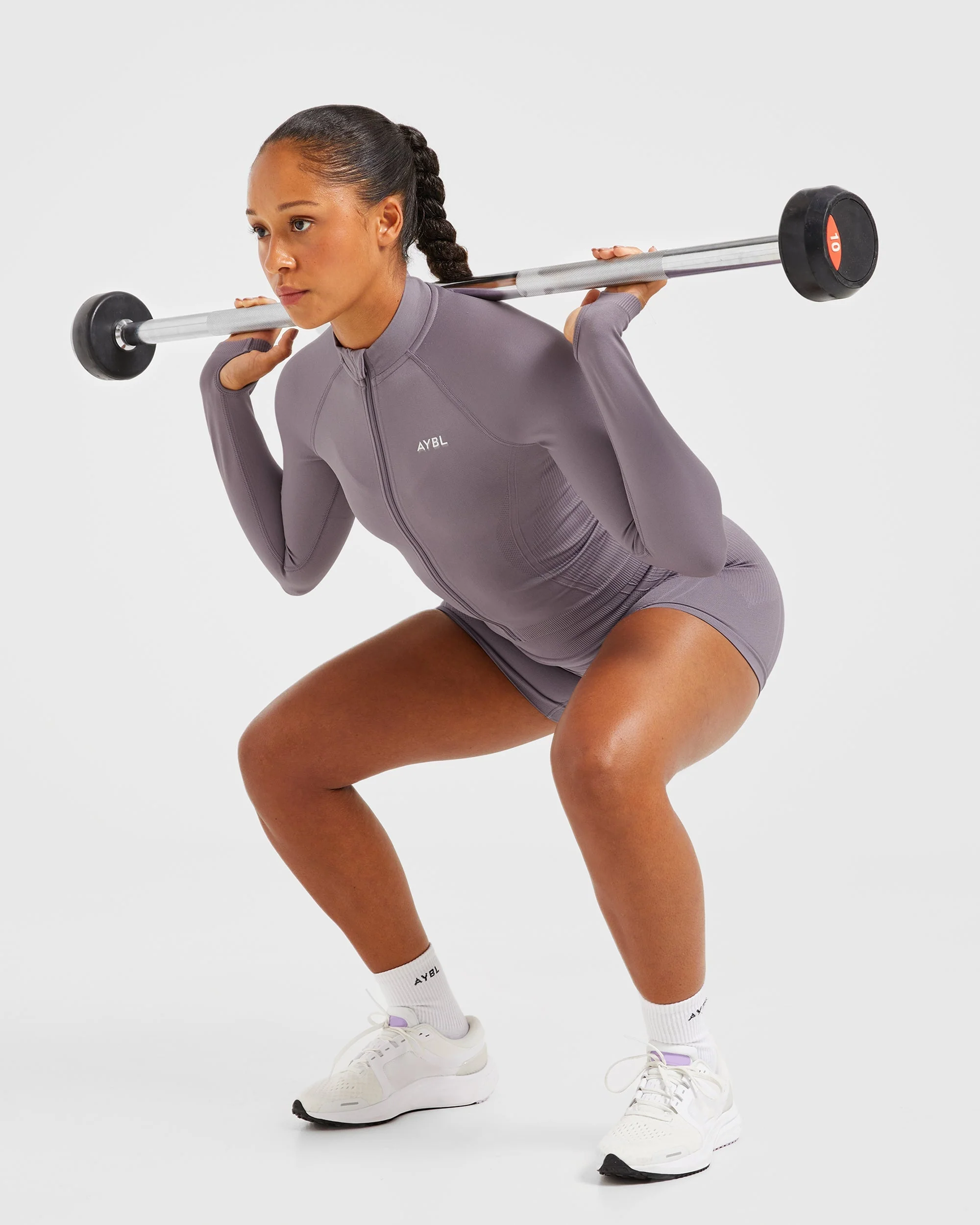 Balance V3 Seamless Zip Jacket - Mauve - Image 8