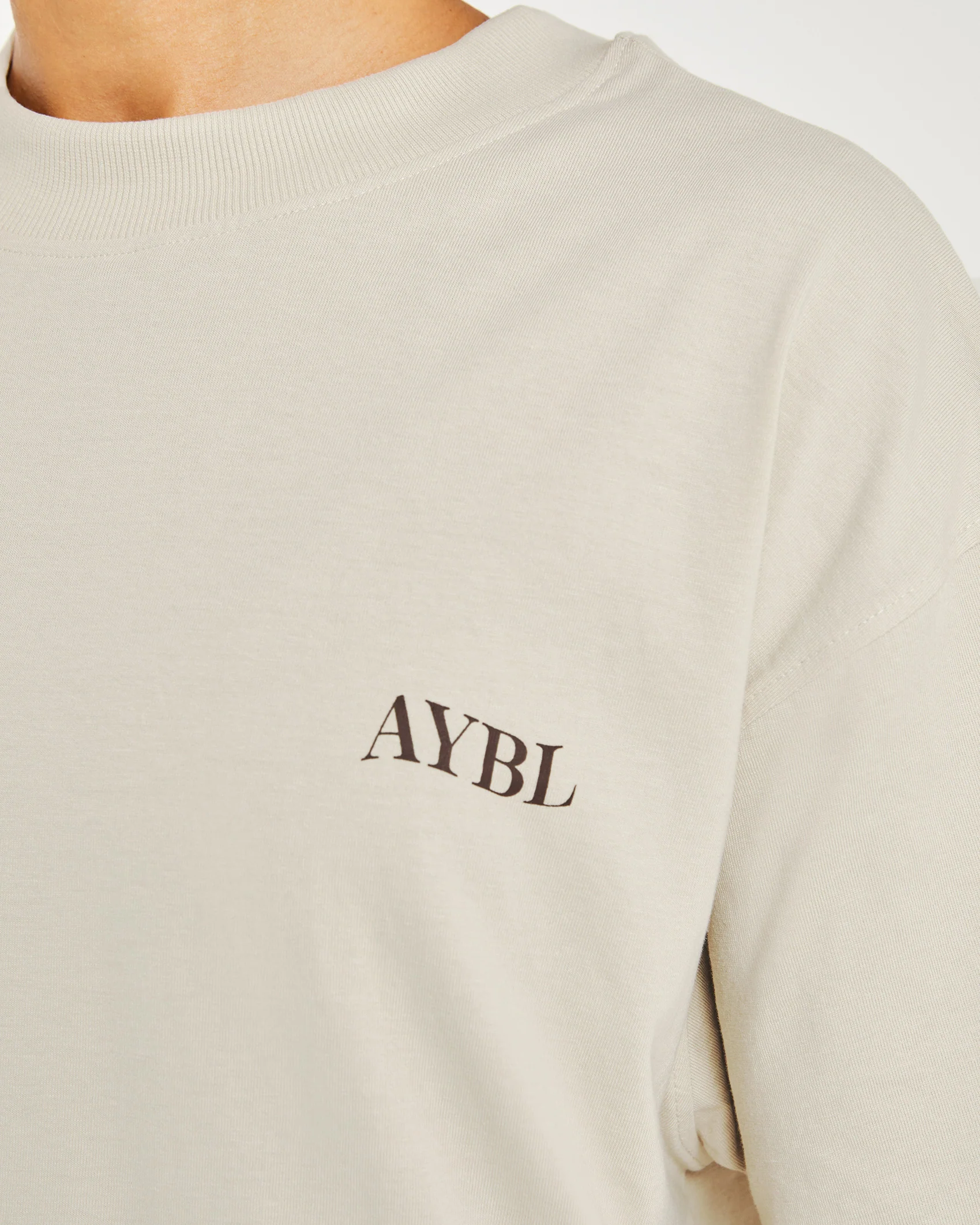 Be Good To Yourself Oversized T Shirt - Beige/Brun - Image 6