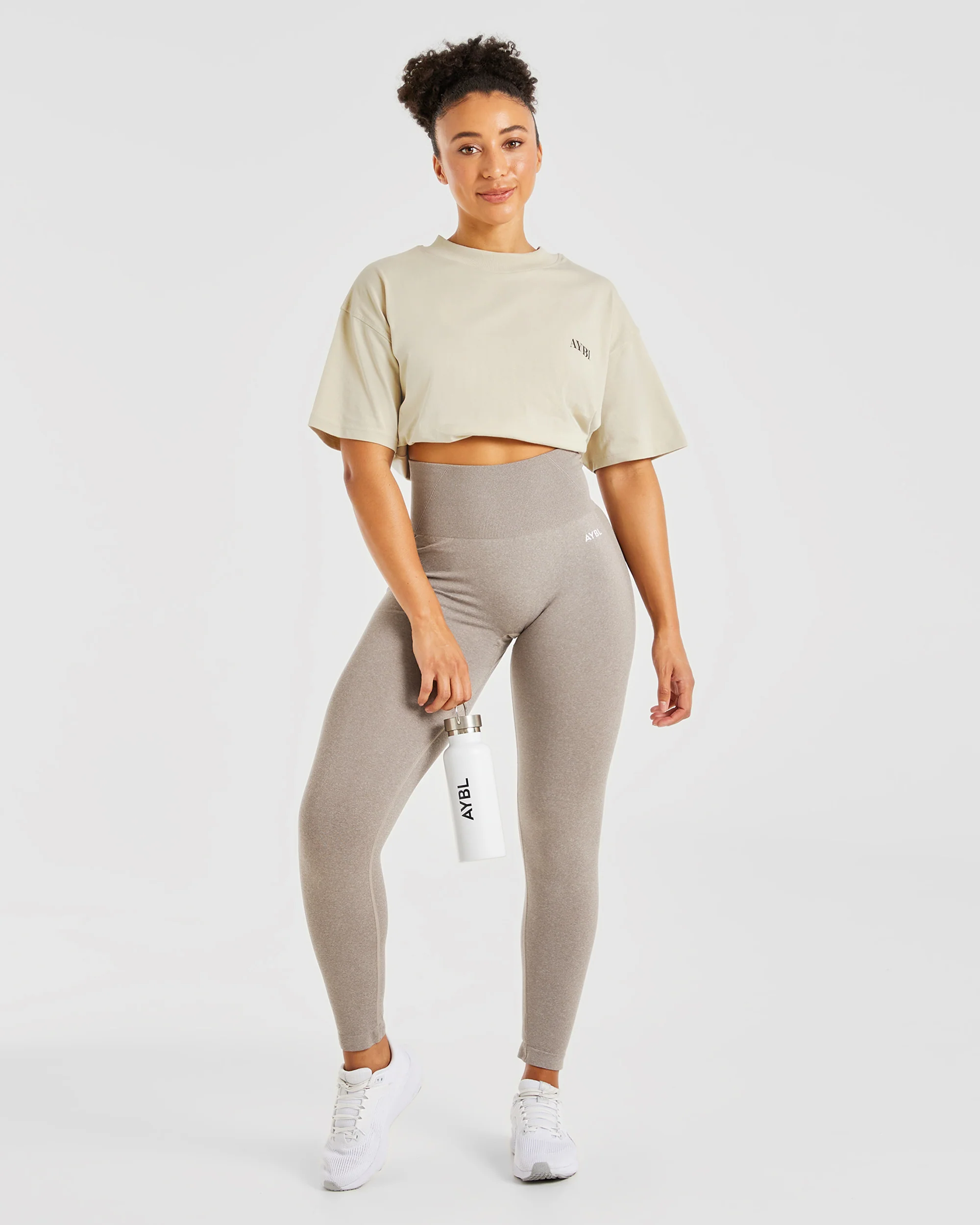 Be Good To Yourself Oversized T Shirt - Beige/Brun - Image 8