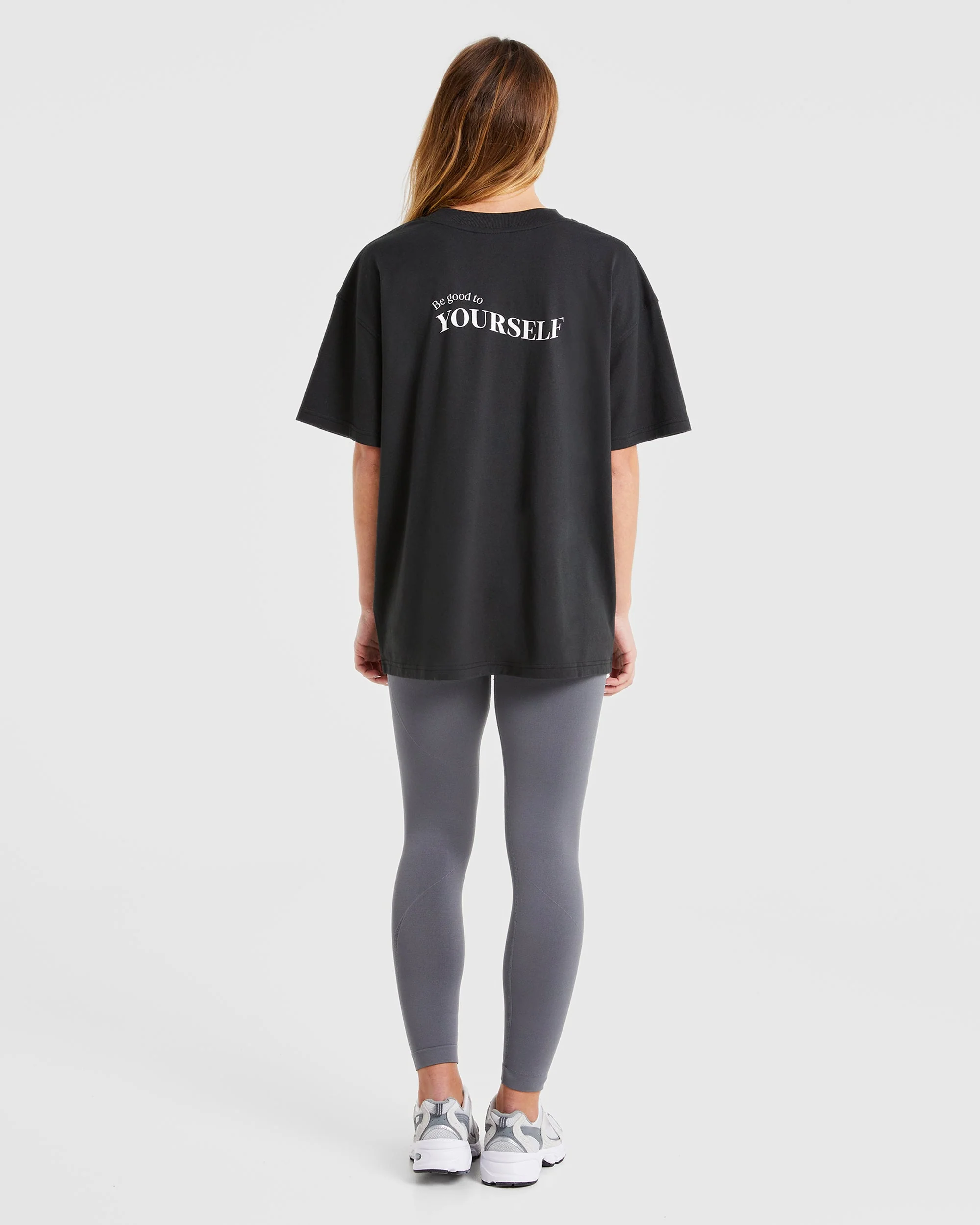 Be Good To Yourself Oversized T Shirt - Noir - Image 3