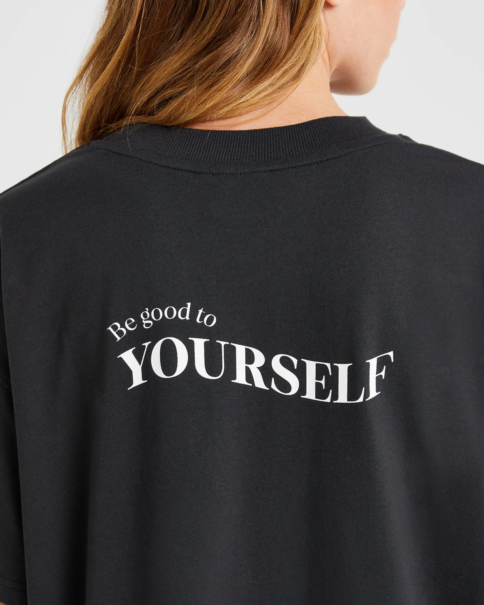 Be Good To Yourself Oversized T Shirt - Noir - Image 5