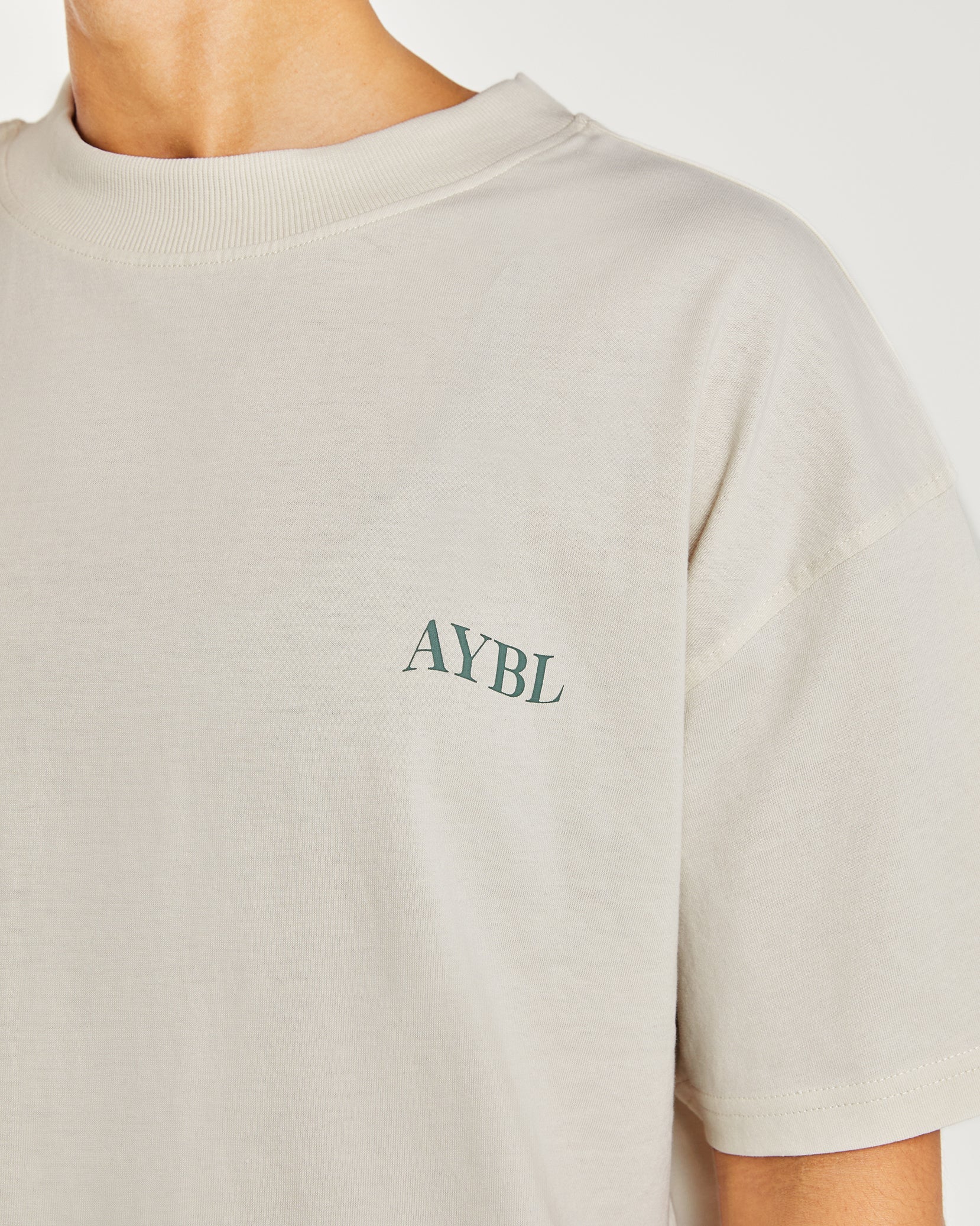 Be Good To Yourself Oversized T Shirt - Off Blanc/Vert - Image 6