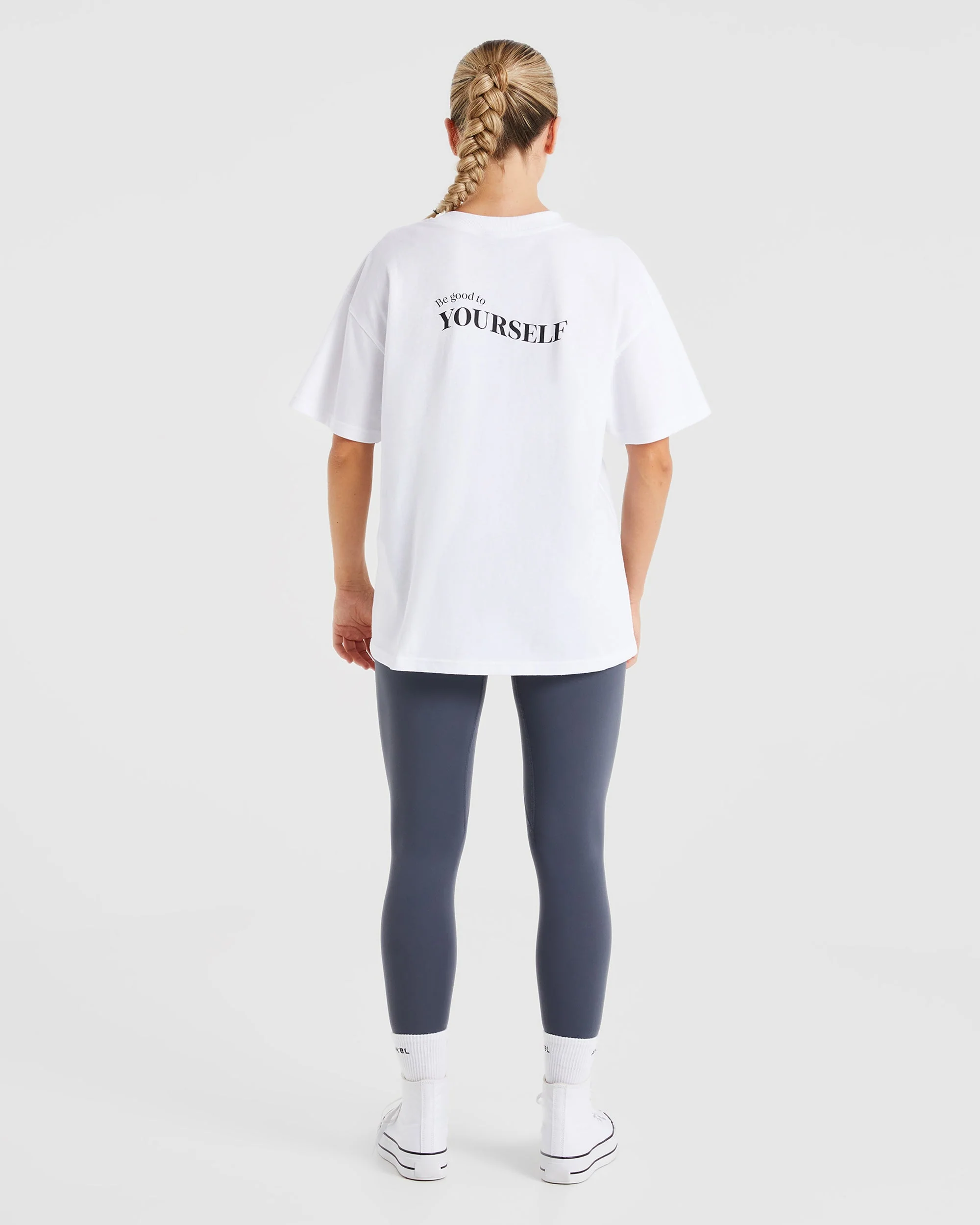 Be Good To Yourself Oversized T Shirt - Blanc - Image 3