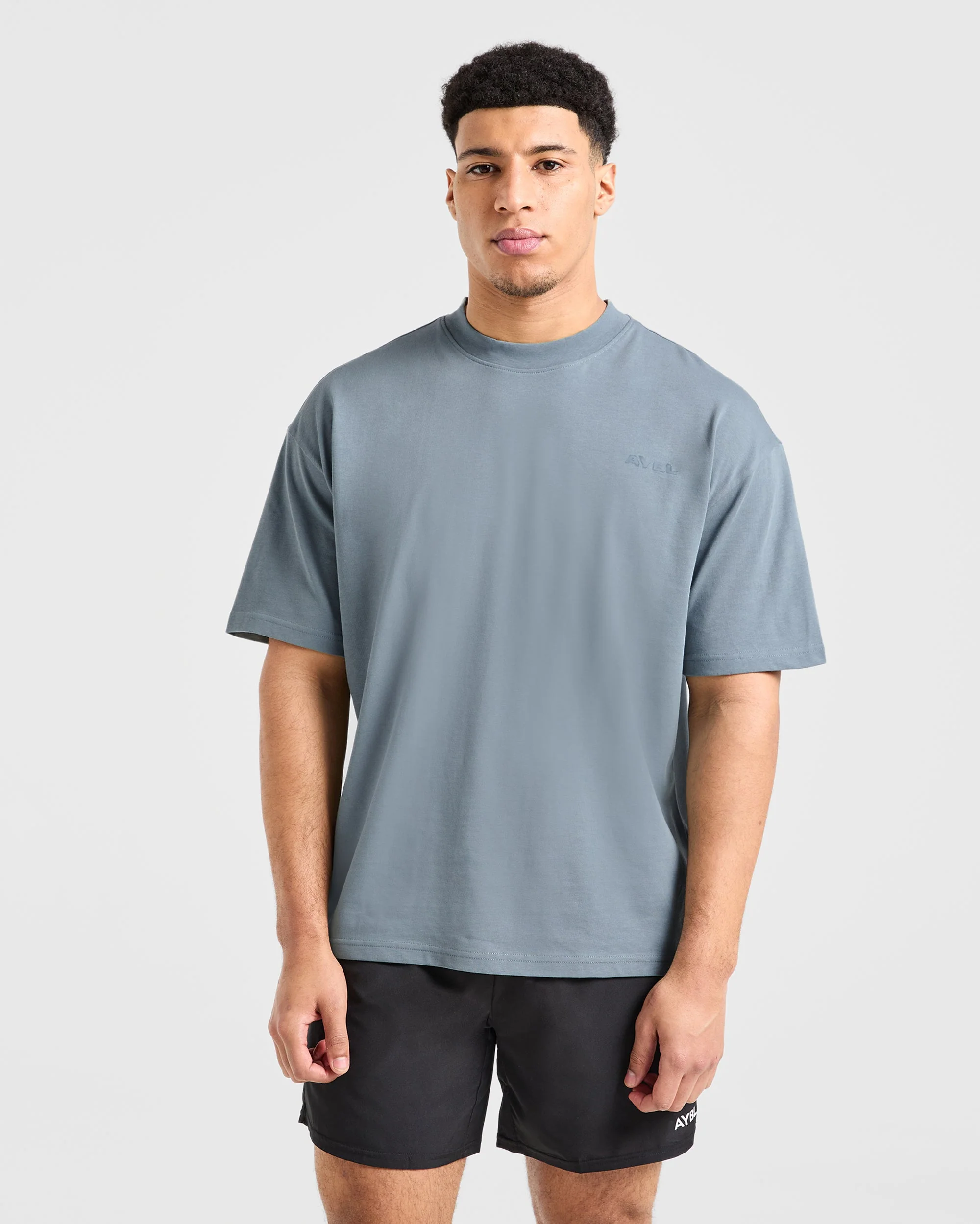 Blur Oversized T Shirt - Steel Bleu - Image 2