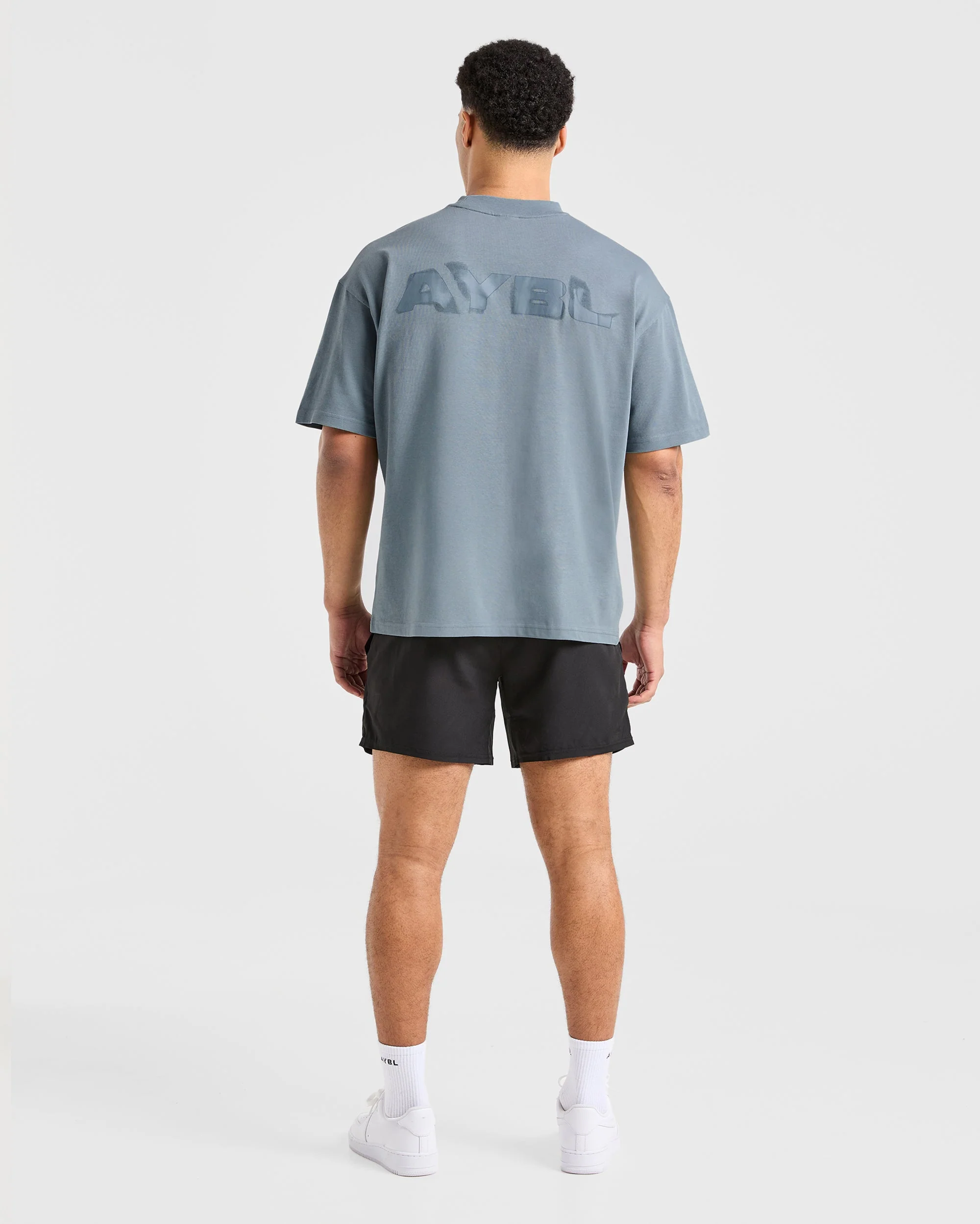 Blur Oversized T Shirt - Steel Bleu - Image 3