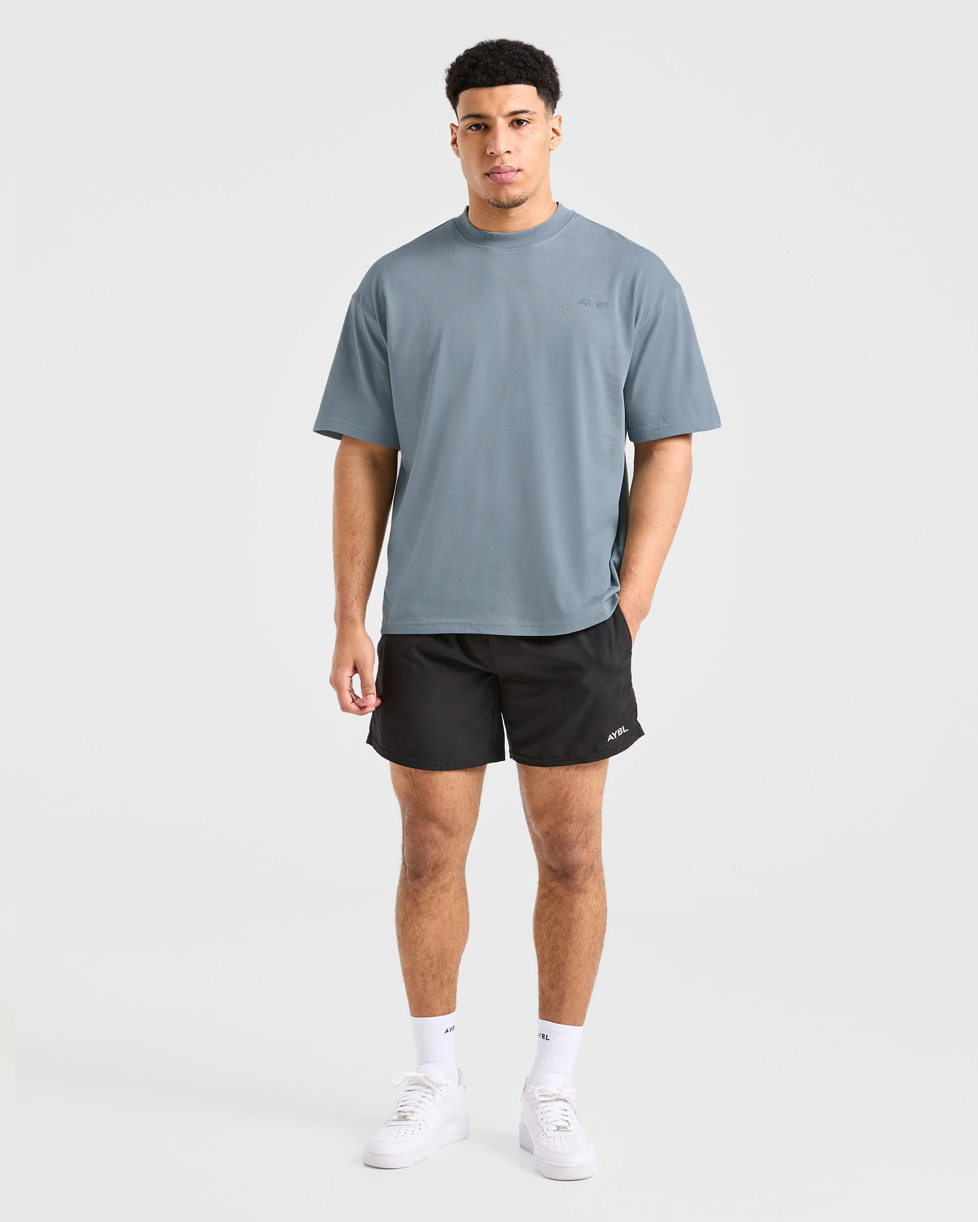 Blur Oversized T Shirt - Steel Bleu - Image 4