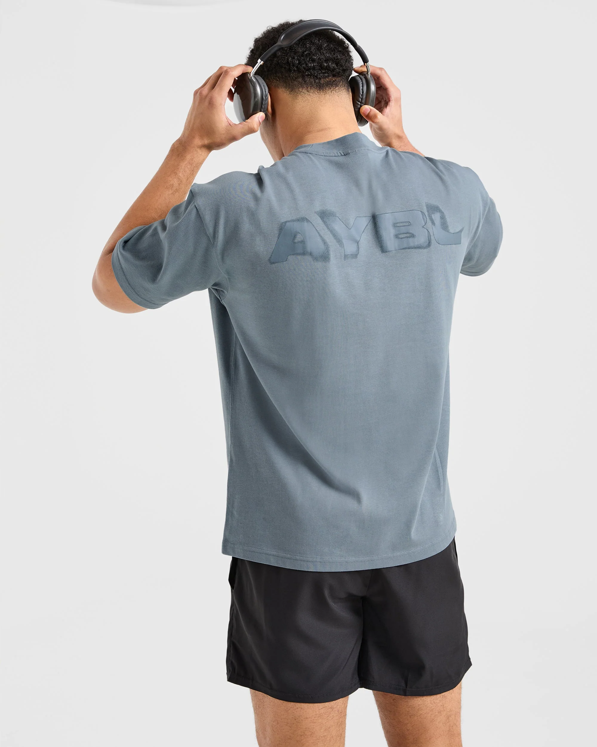 Blur Oversized T Shirt - Steel Bleu - Image 7