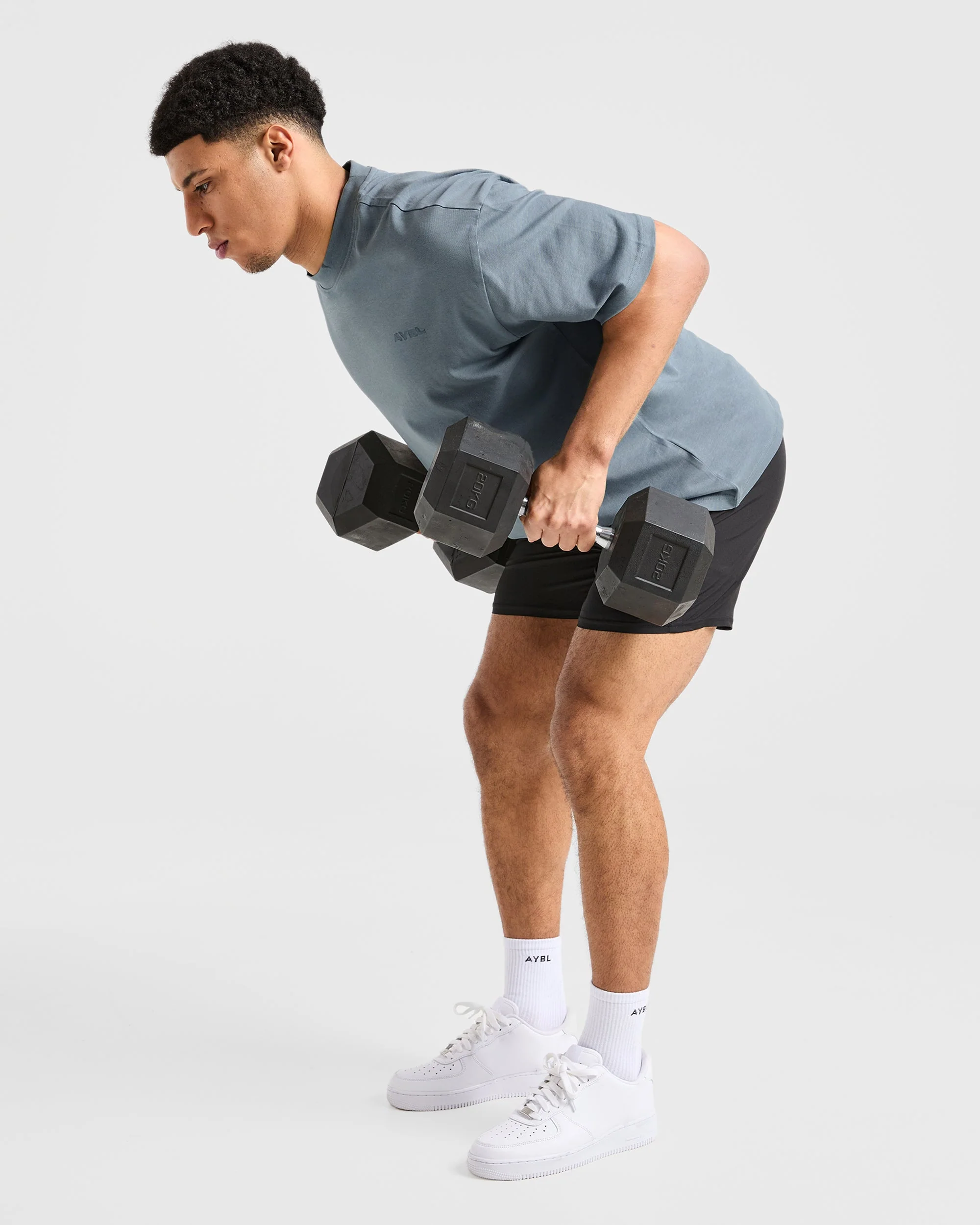 Blur Oversized T Shirt - Steel Bleu - Image 8