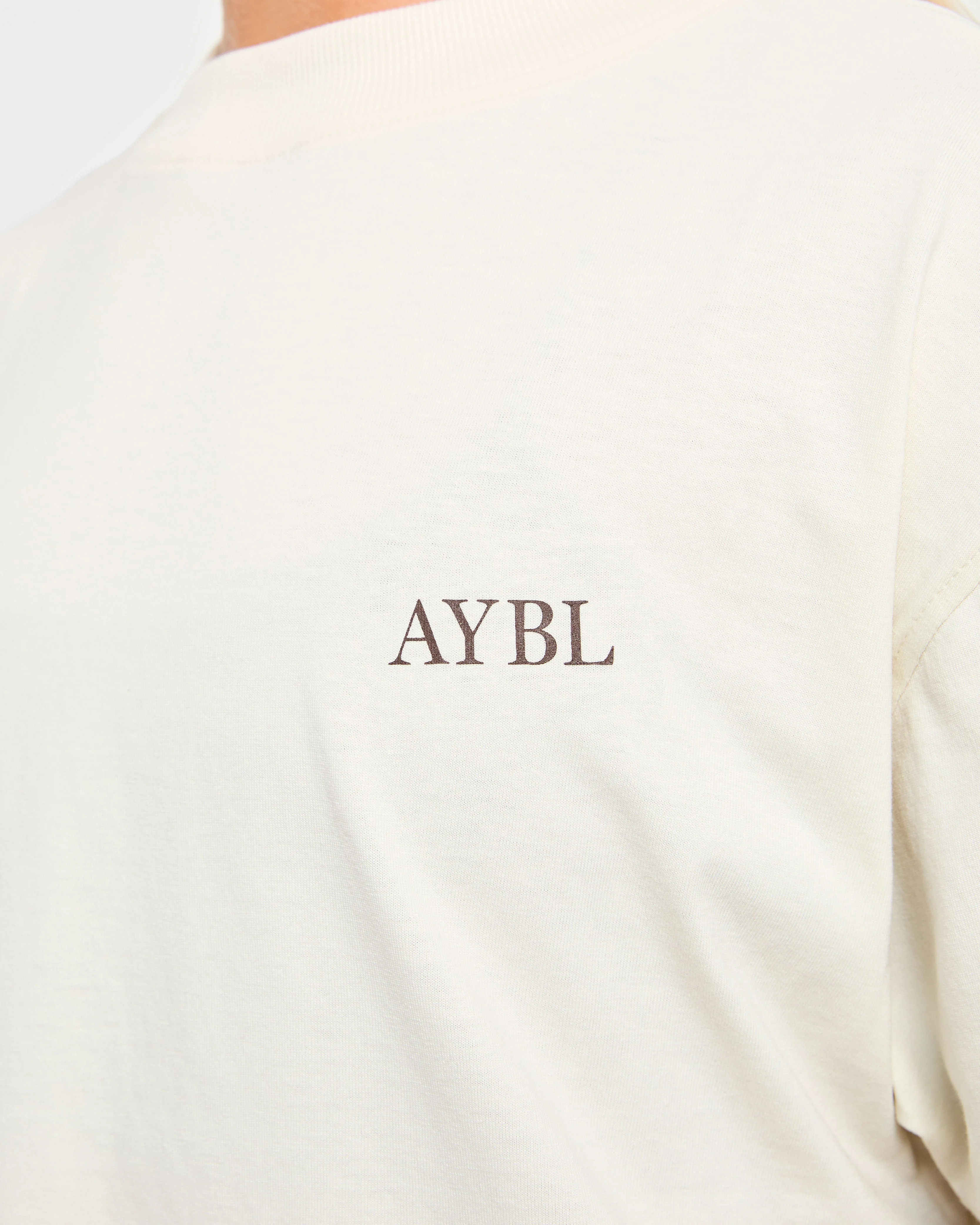 Body, Mind, You Oversized T Shirt - Beige/Brown - Image 5