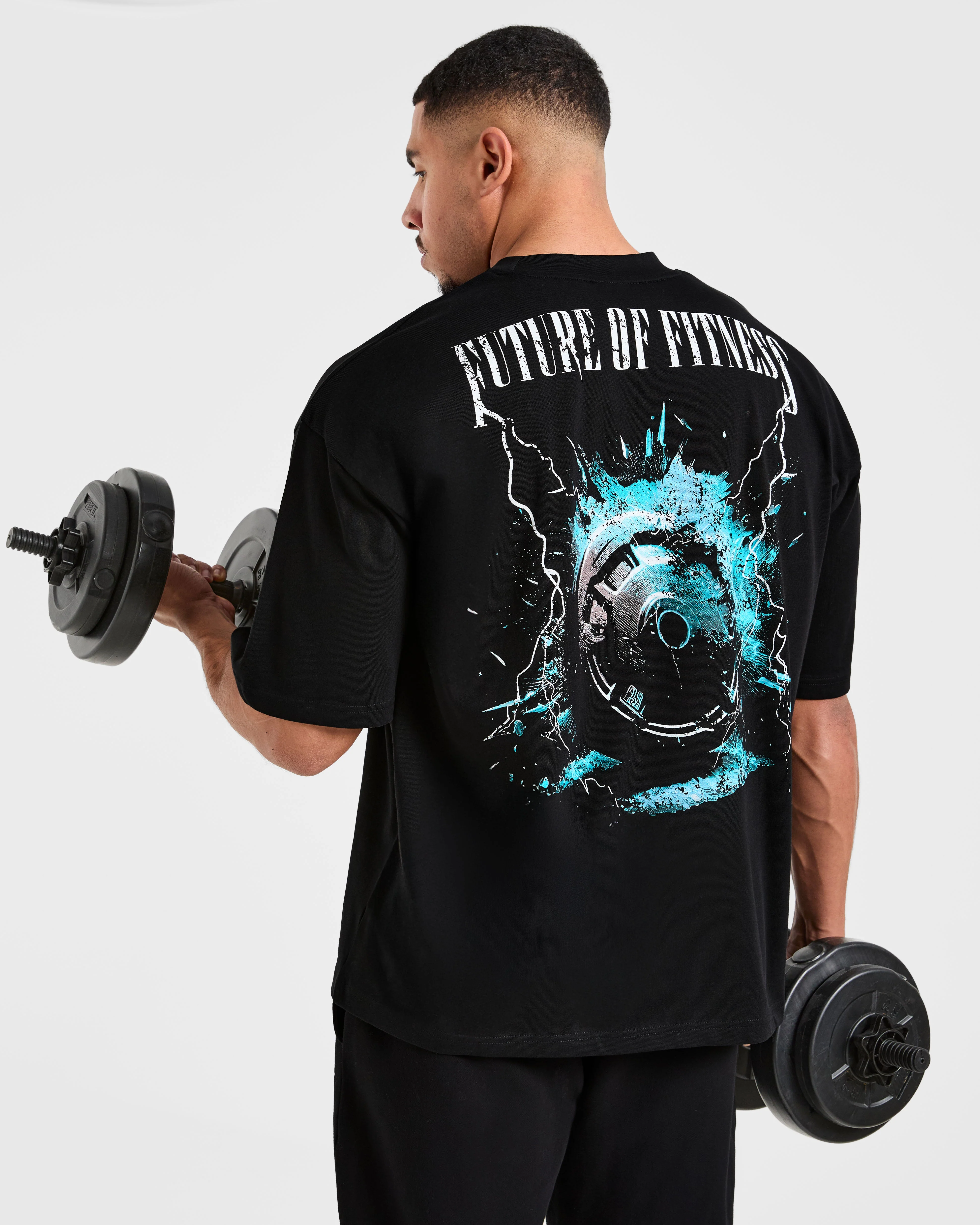 Breaking Weights Oversized T Shirt - Noir - Image 8