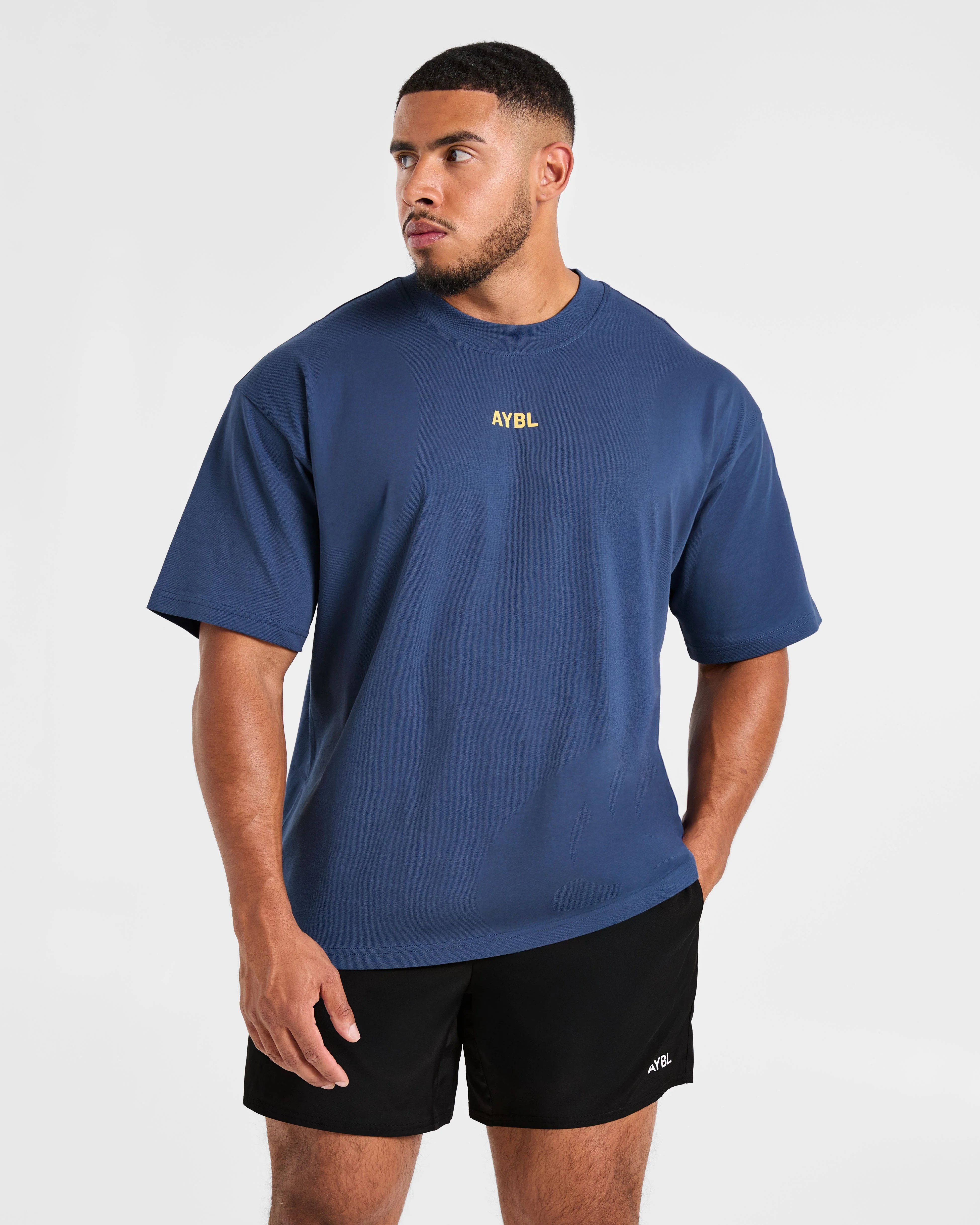 Cam Kissel x Persist Oversized T Shirt - Vintage Navy - Image 2