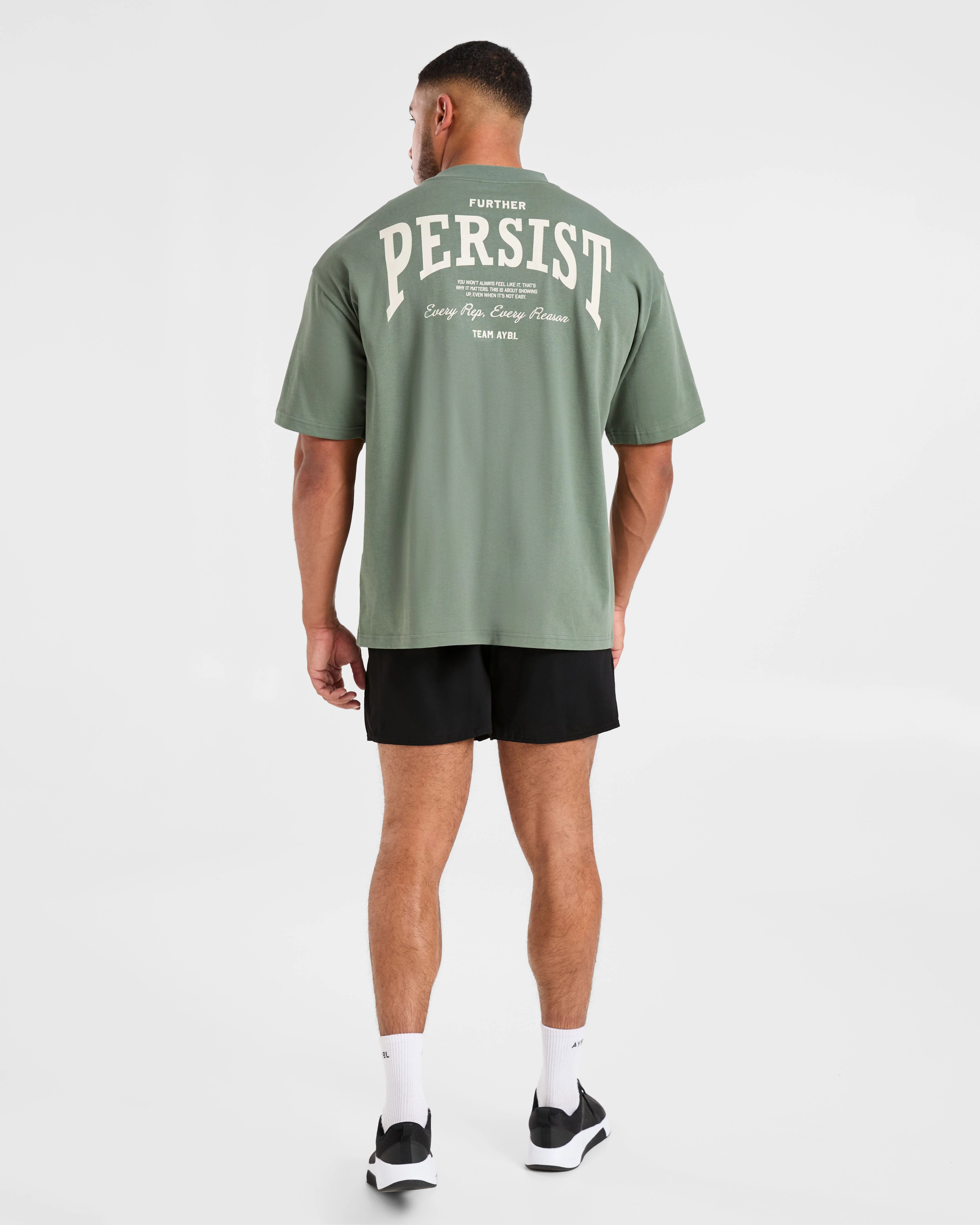 Cam Kissel x Persist Oversized T Shirt - Vintage Sage - Image 4
