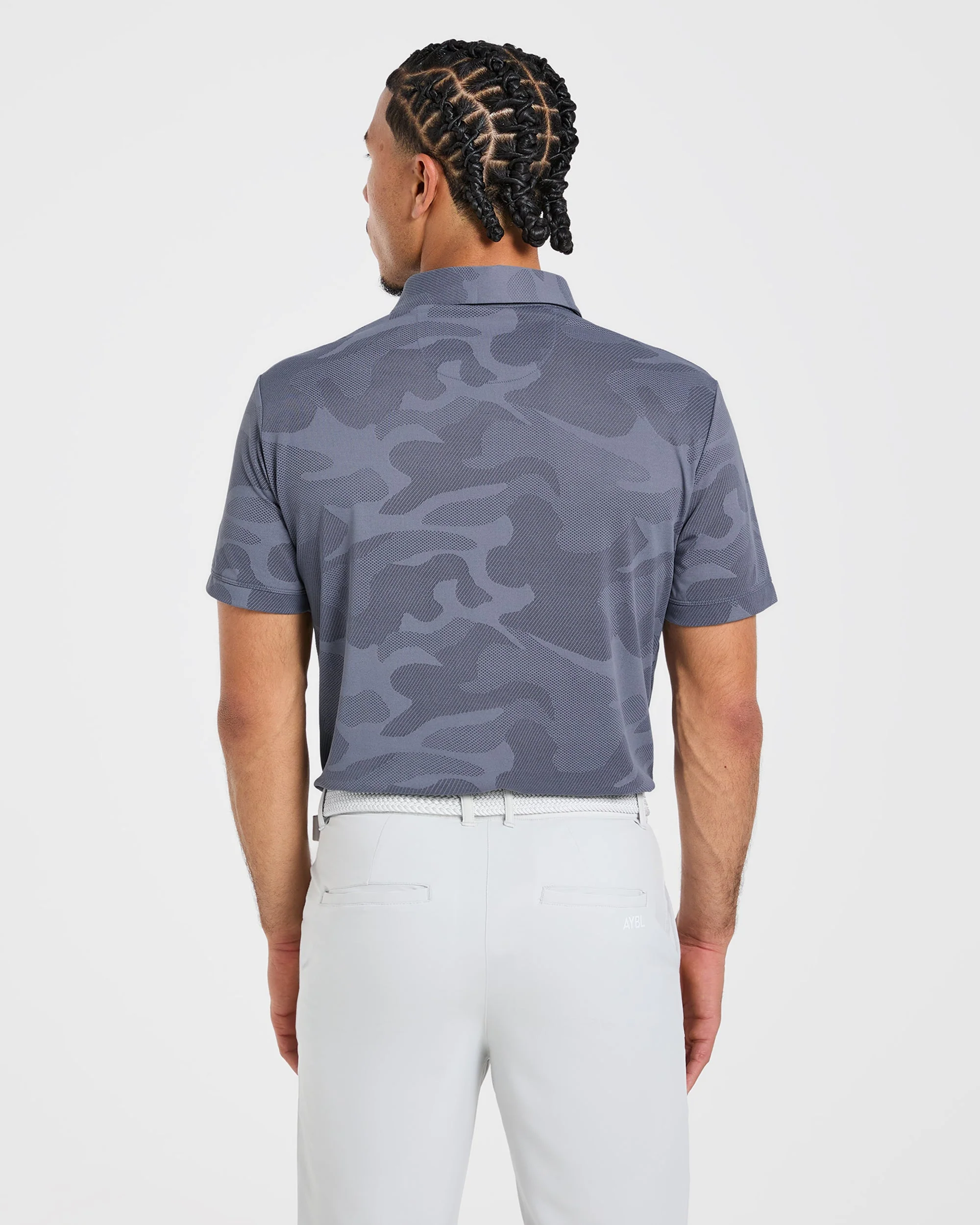 Camo Polo - Slate Bleu - Image 2